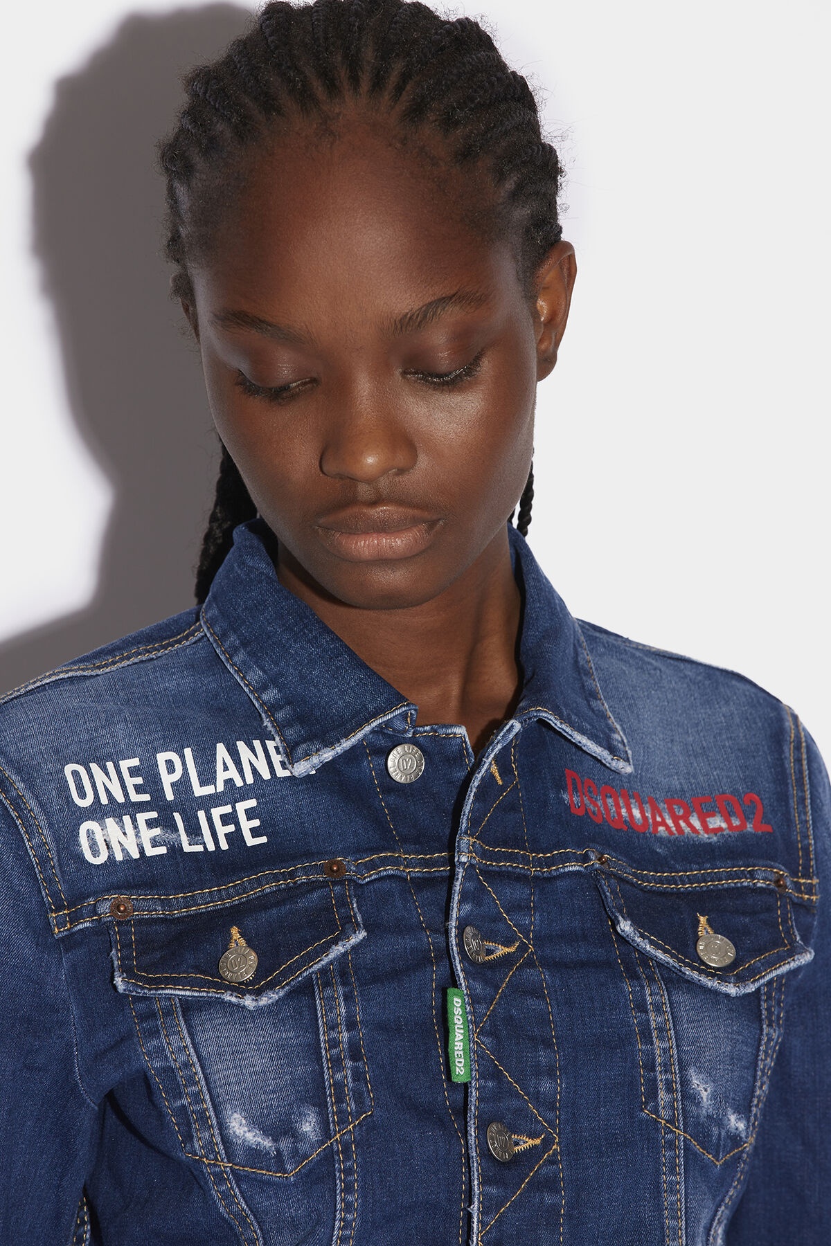 SMILEY PARTIALLY ORGANIC COTTON BOYFRIEND JACKET - 4