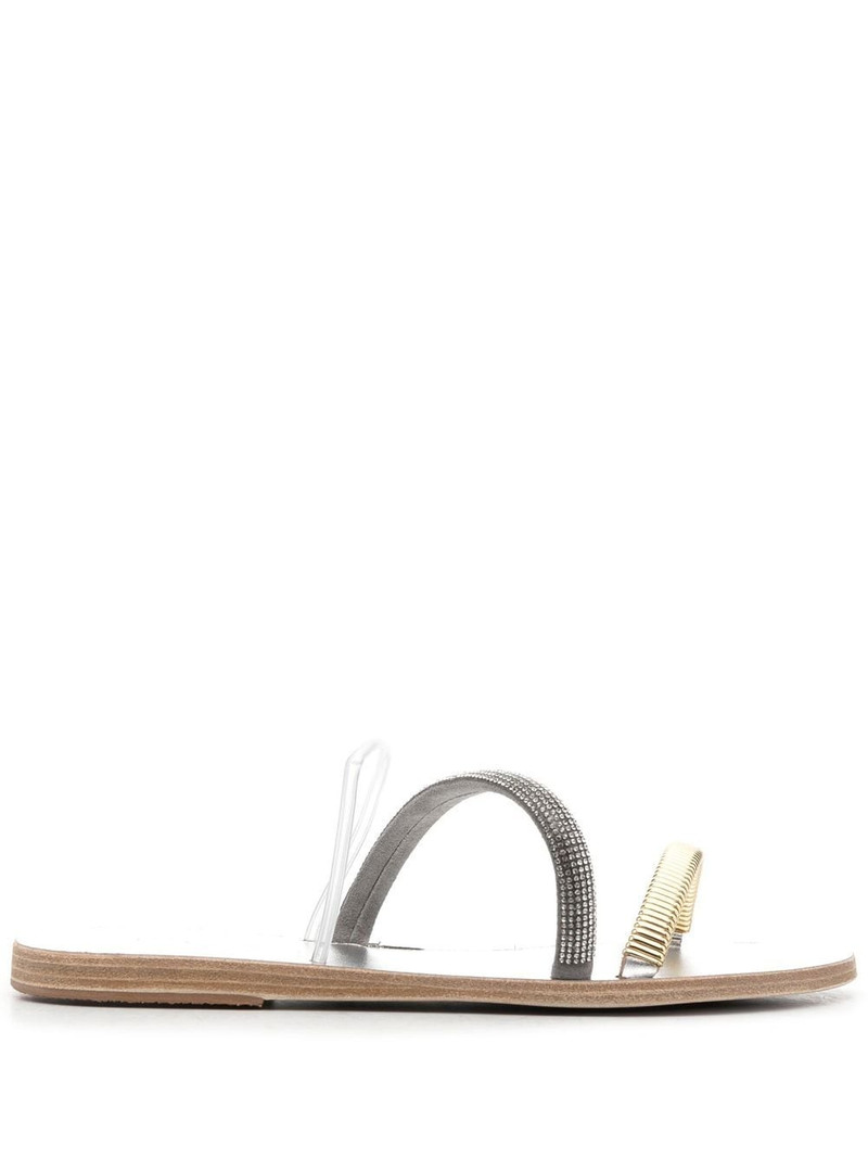 open-toe flat sandals 1