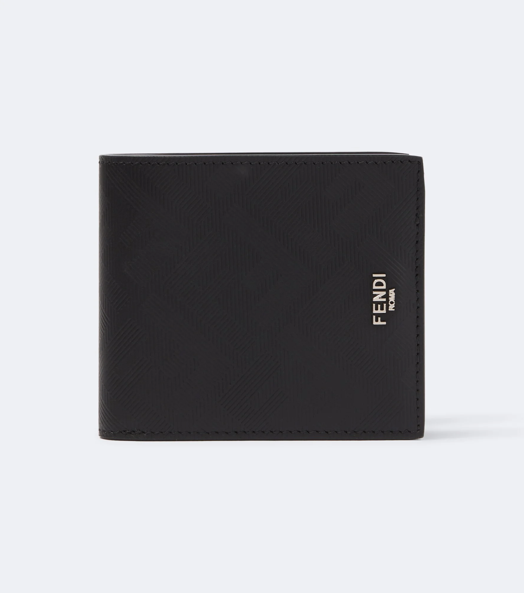 Fendi Shadow embossed leather bifold wallet - 1