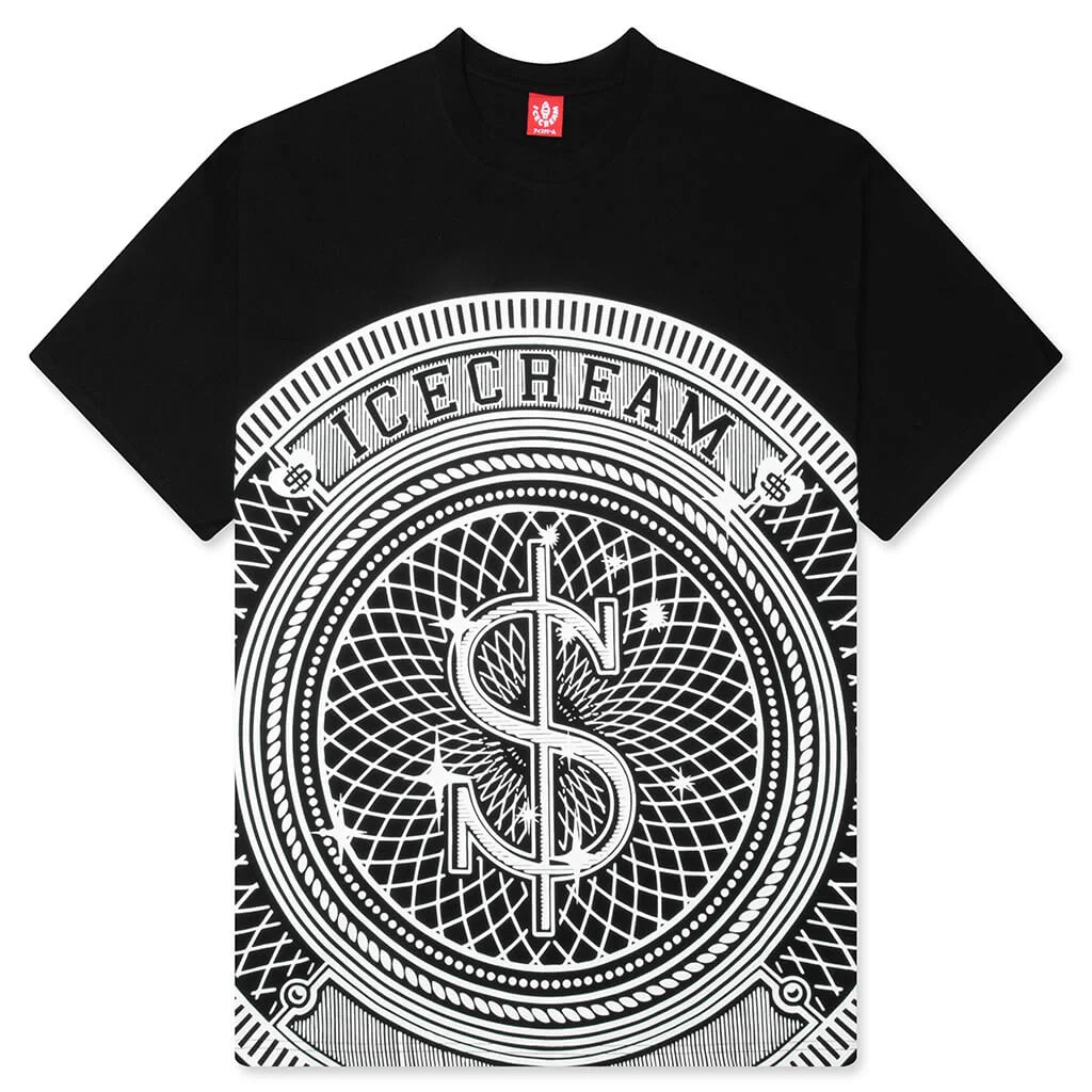 CASH OUT S/S TEE - BLACK - 1