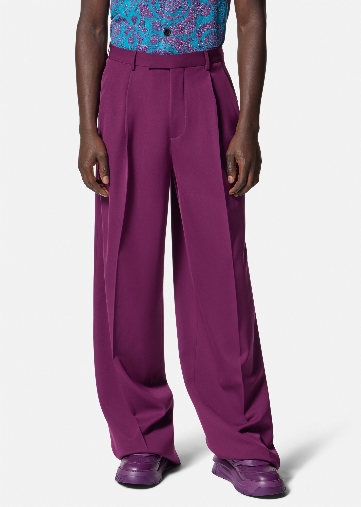Pleated Wool Pants - 3