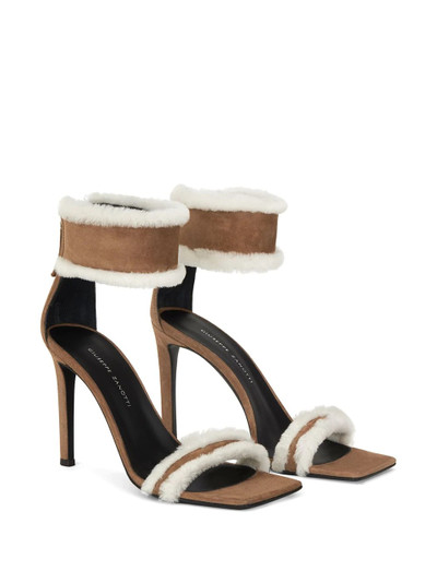 Giuseppe Zanotti shearling-trimmed sandals outlook