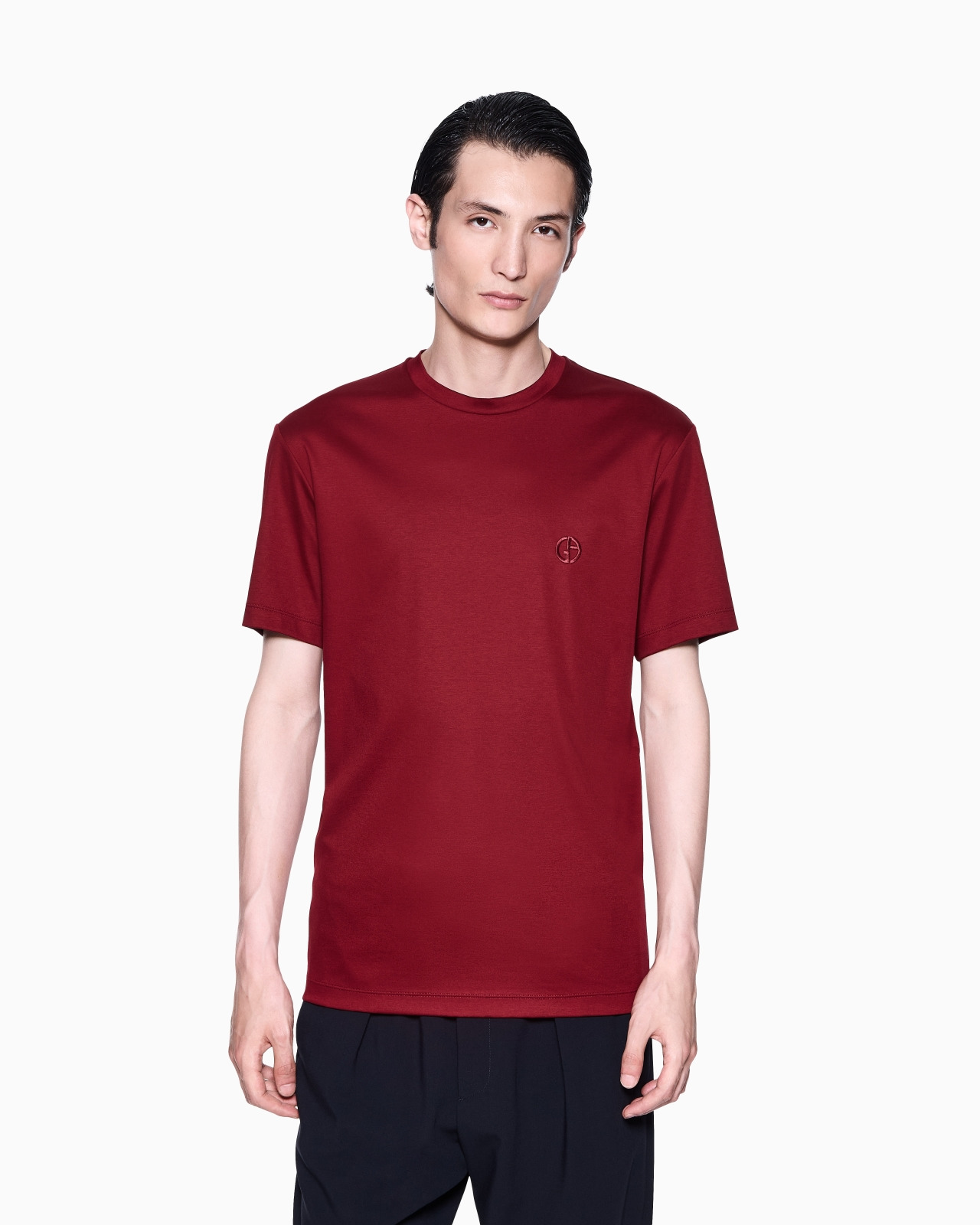COTTON-INTERLOCK T-SHIRT WITH EMBROIDERED LOGO - 4