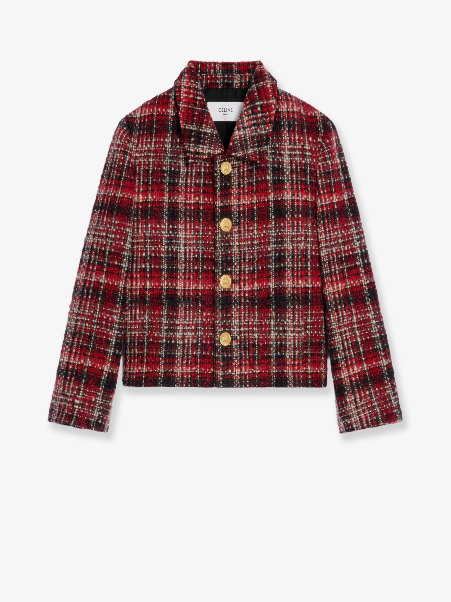 Celine Madras Wool, Cotton And Mohair Blazer - 1