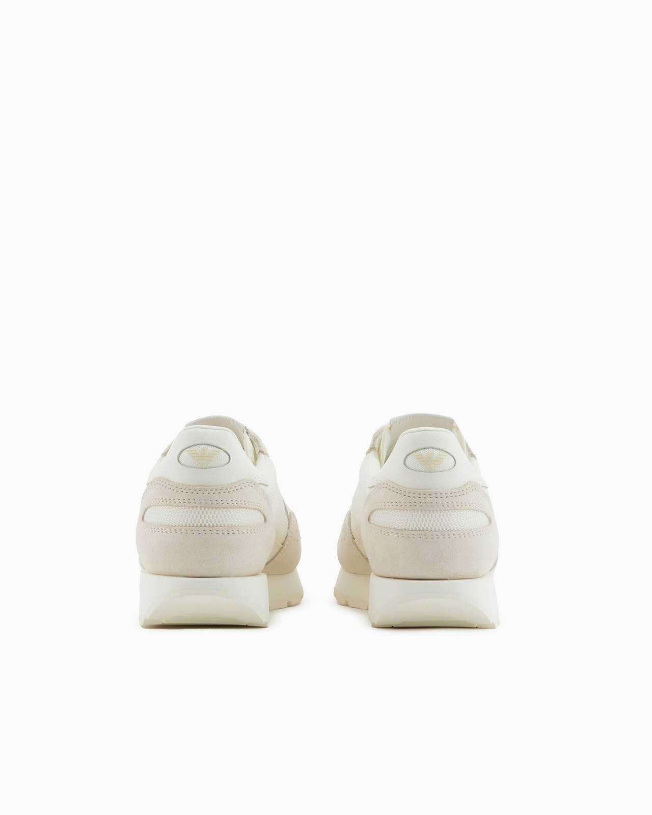 Mesh sneakers with suede details and eagle patch - 4