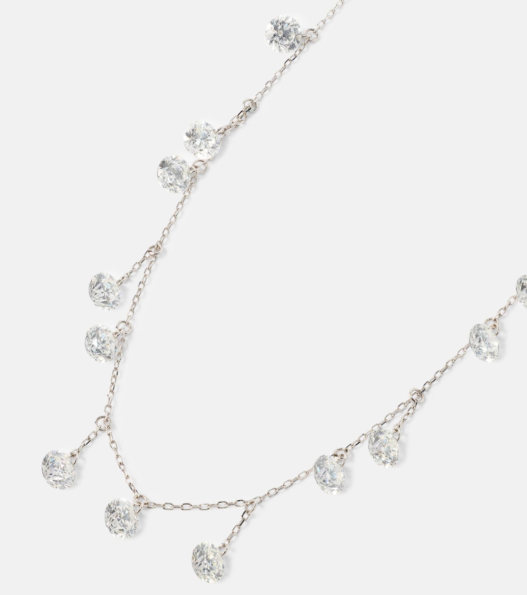 Danaé 18kt white gold necklace with diamonds - 6