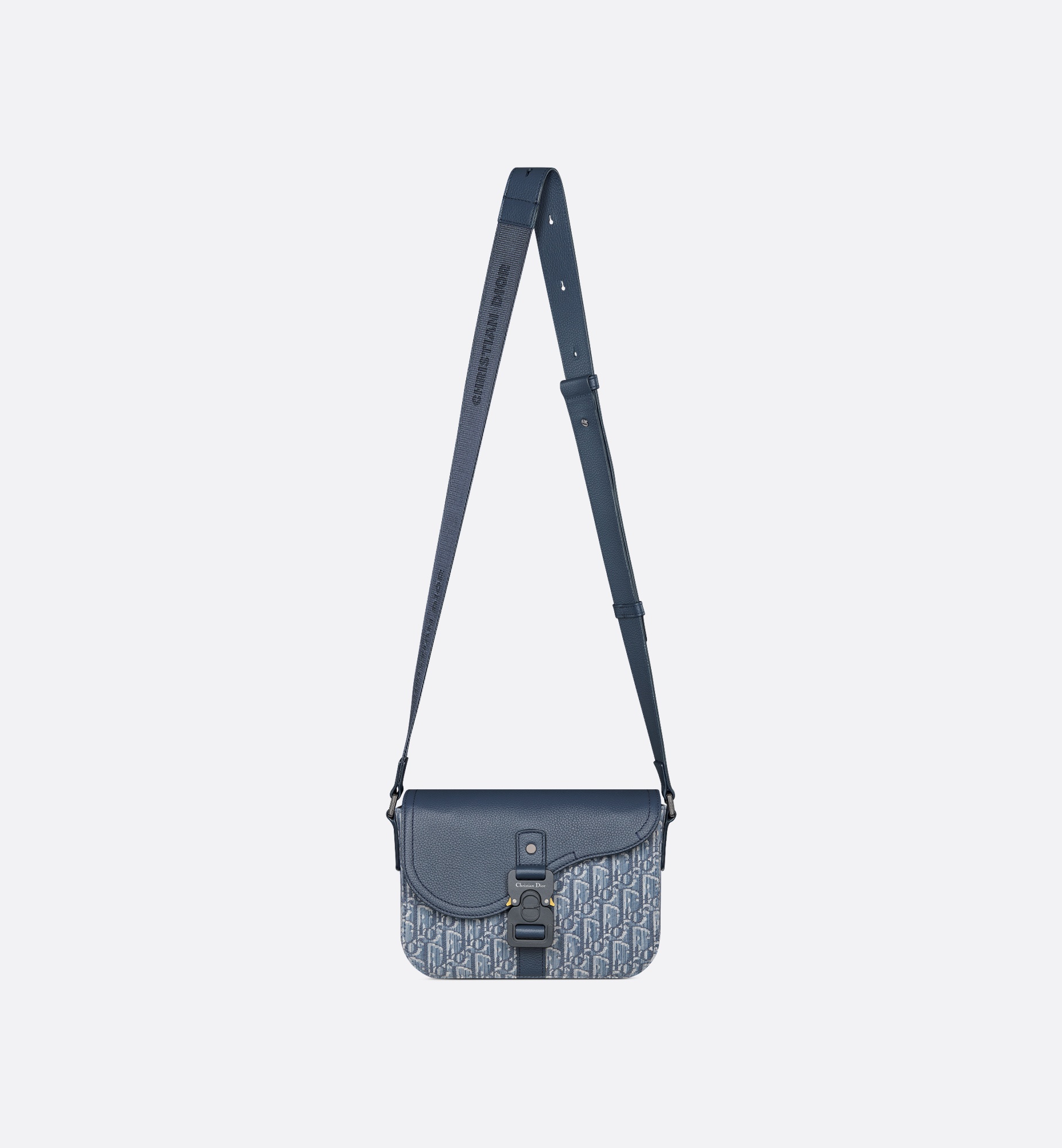 Small Saddle Messenger Bag with Flap - 5