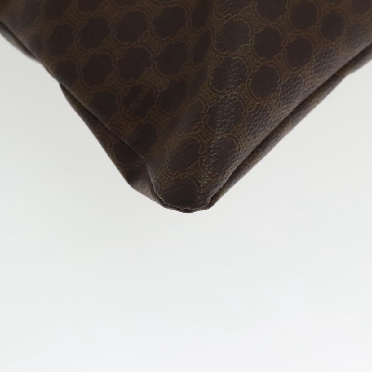 CELINE Macadam Canvas Tote Bag Pvc Leather Brown Gold - 10