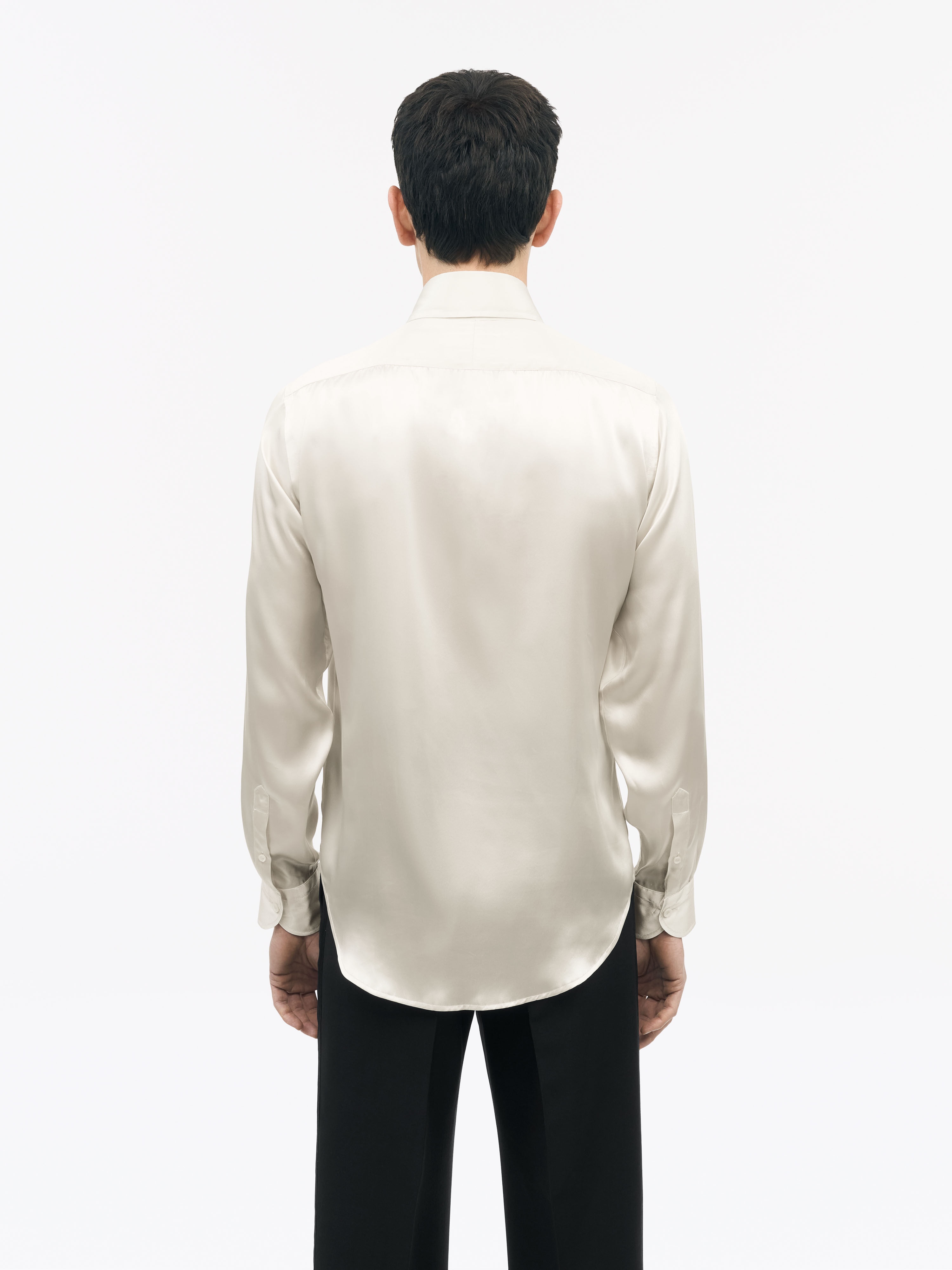 Alain Slim-fit Silk Shirt - 4