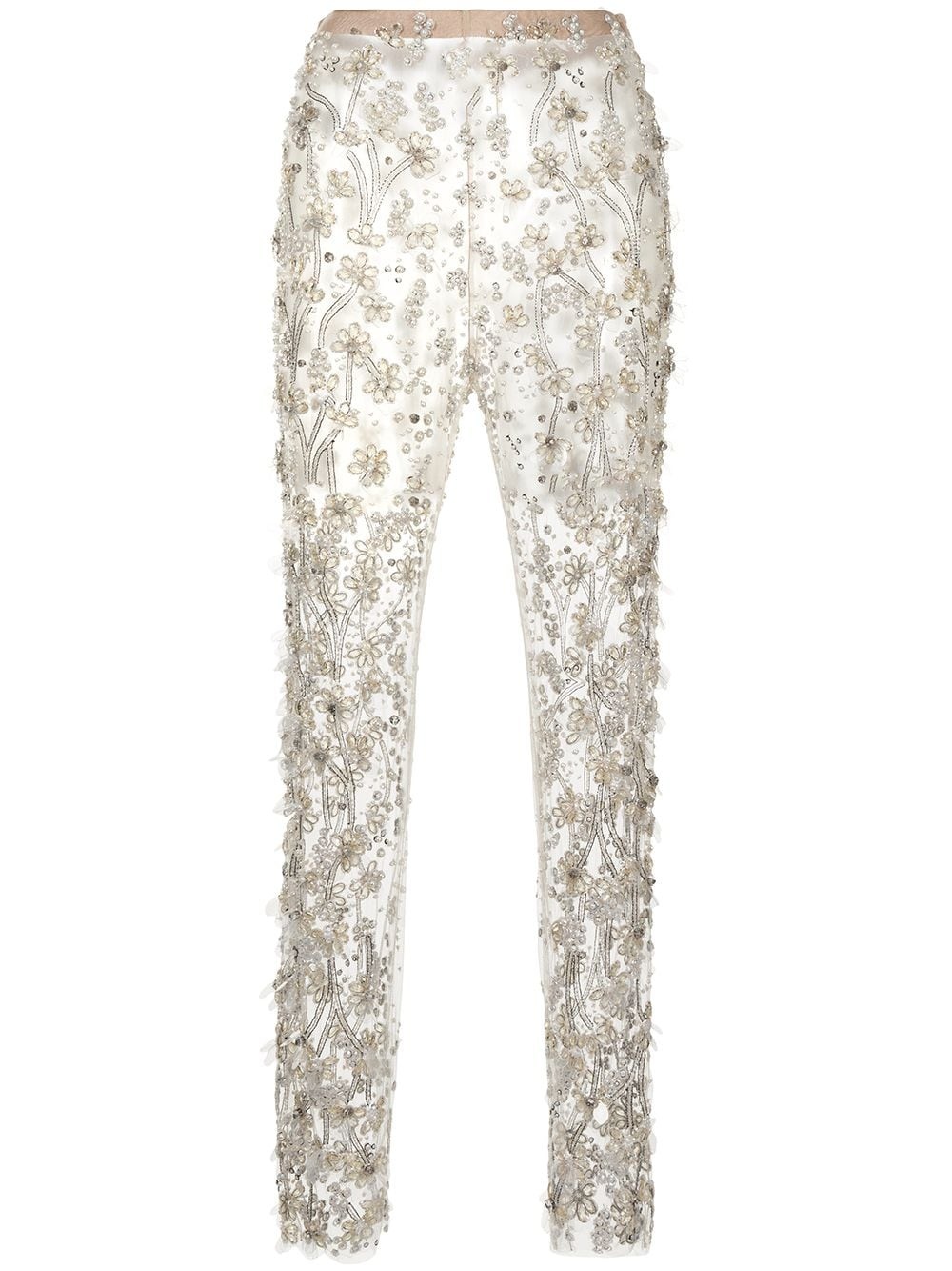 sequined tapered trousers - 2