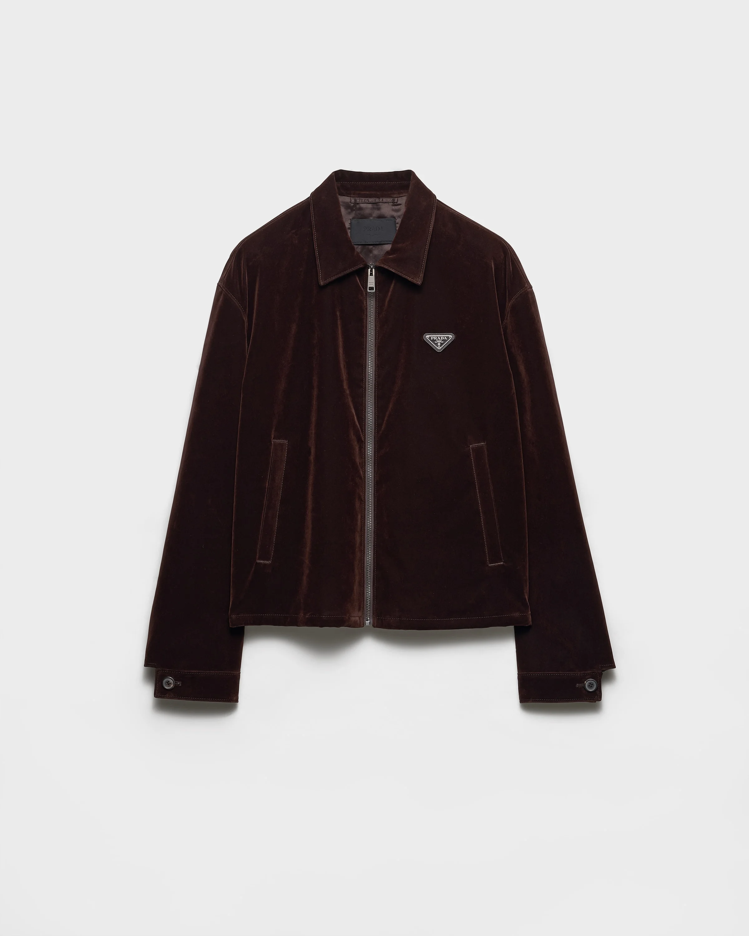 Cotton velvet blouson jacket - 1