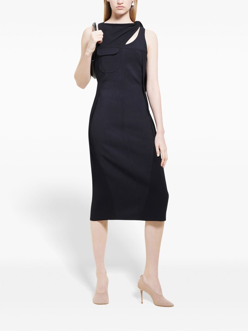 Drapé midi dress - 2