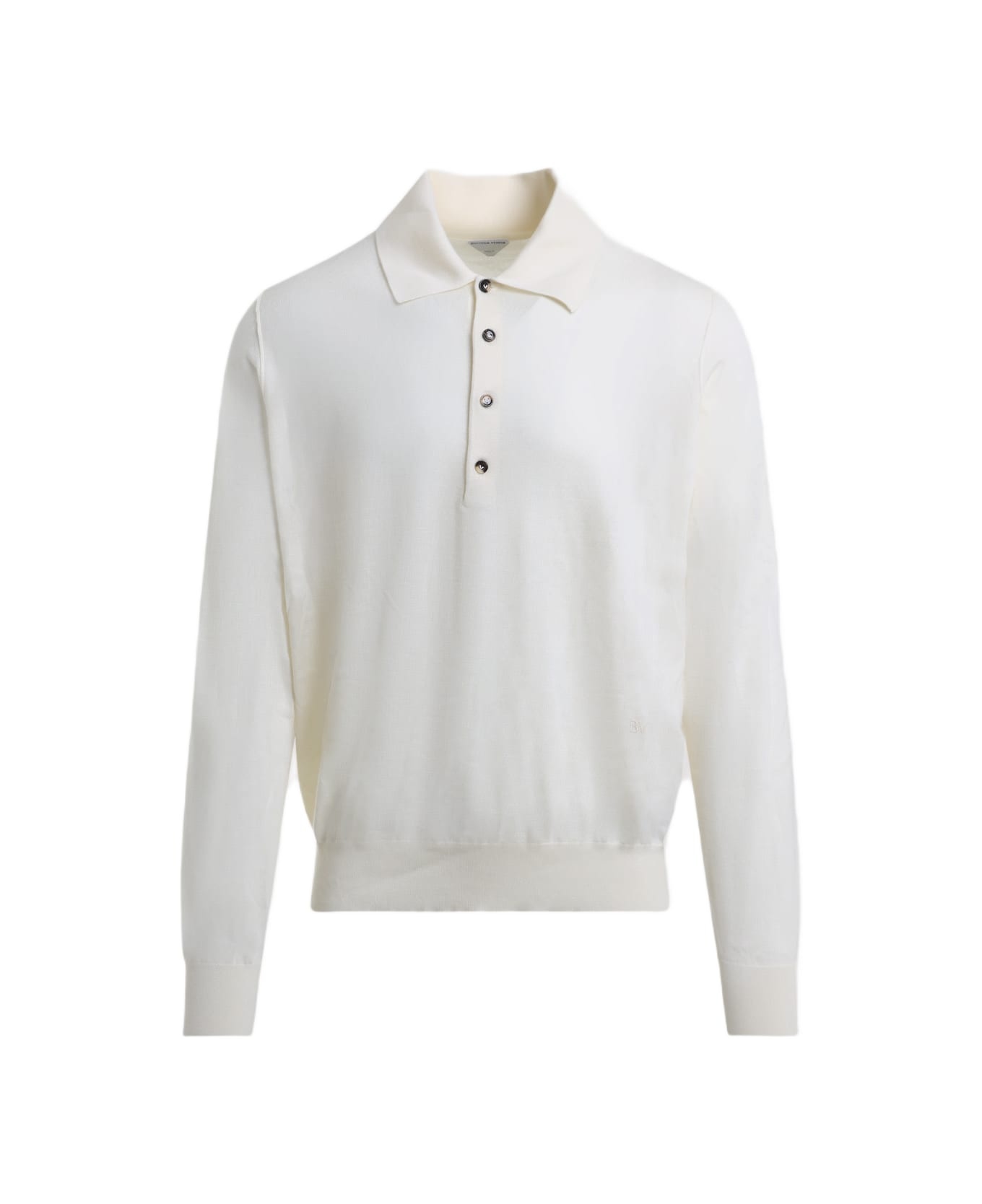 Ivory Cashmere Polo Shirt - 1