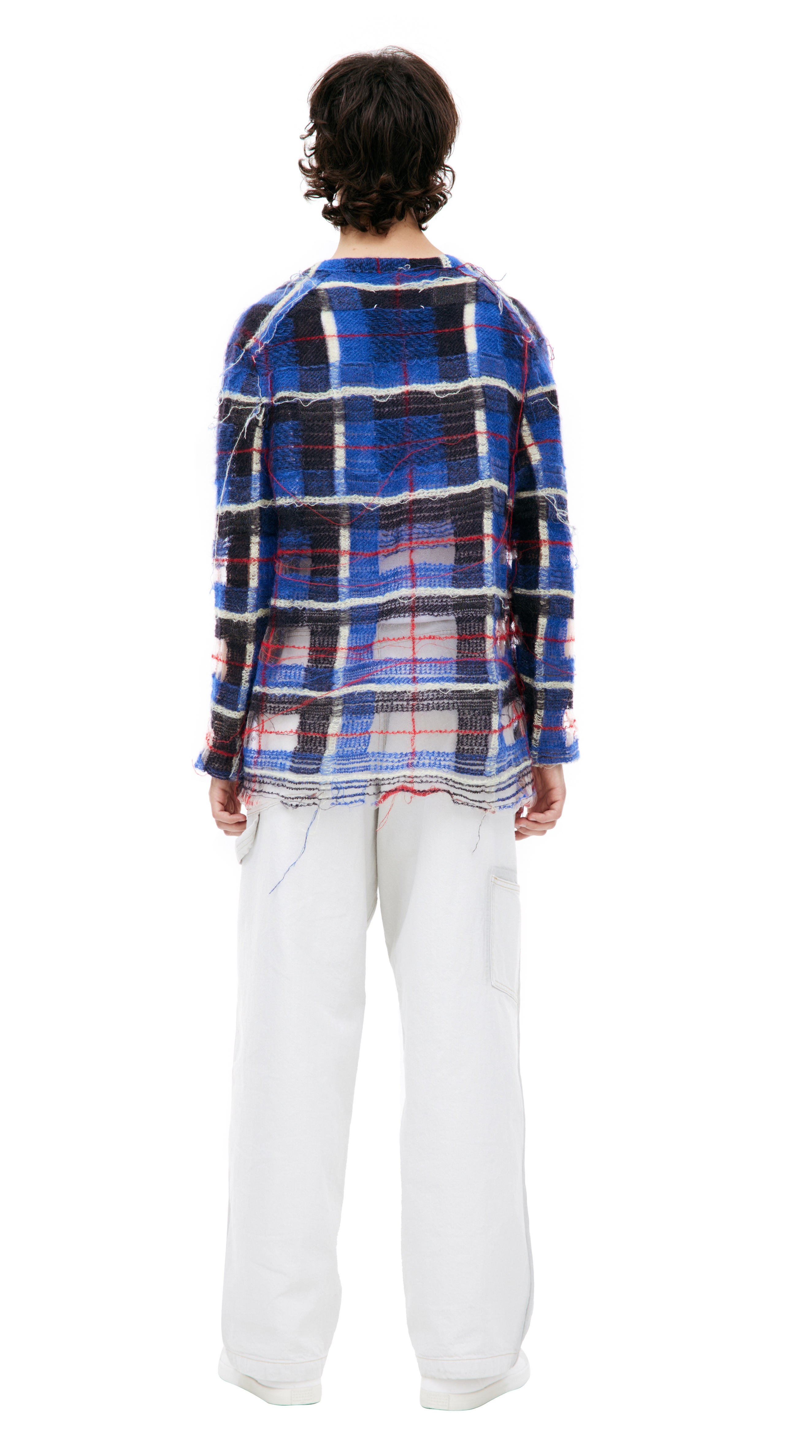 WOOL PLAID CARDIGAN - 3