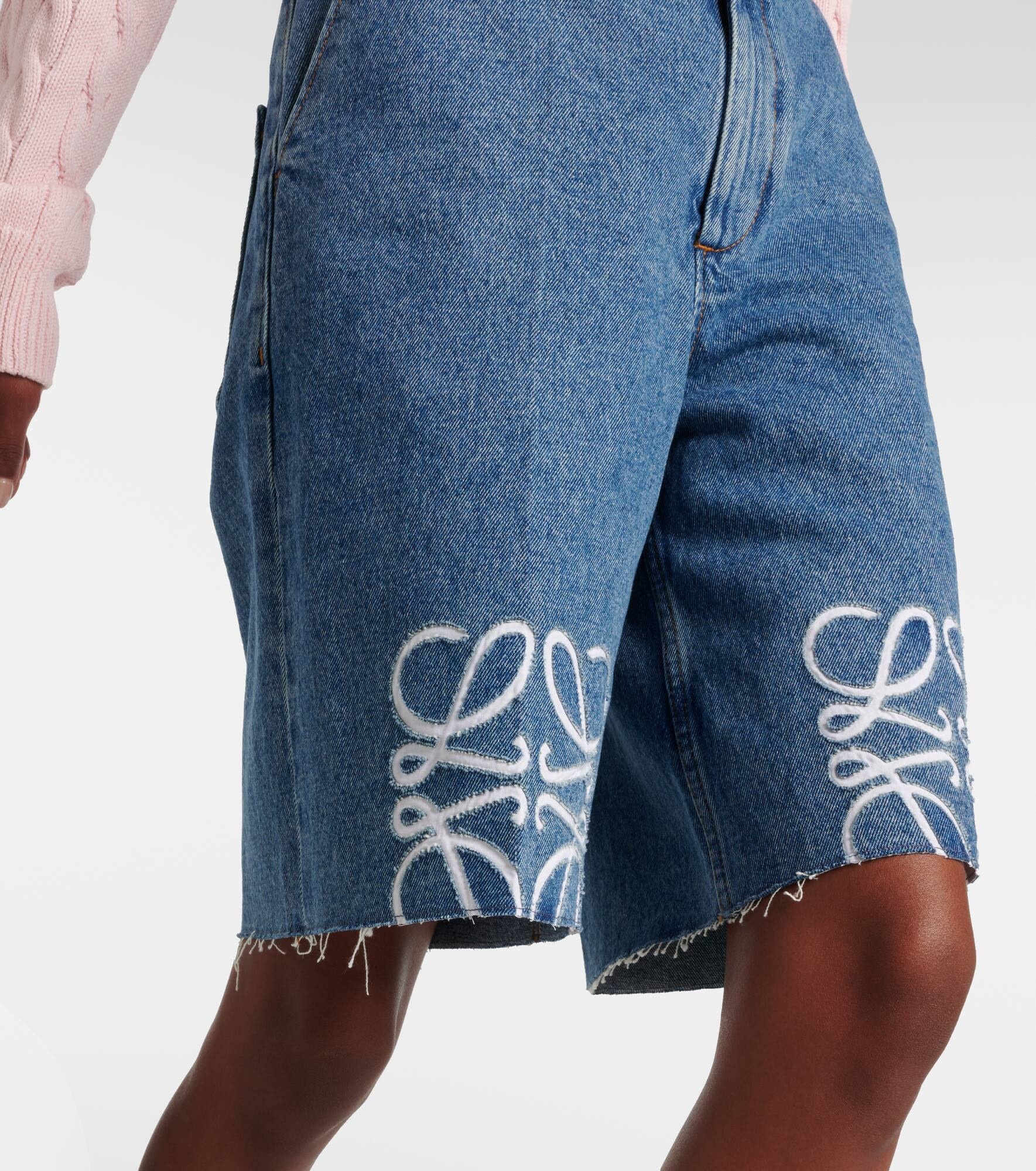 Anagram denim Bermuda shorts - 5