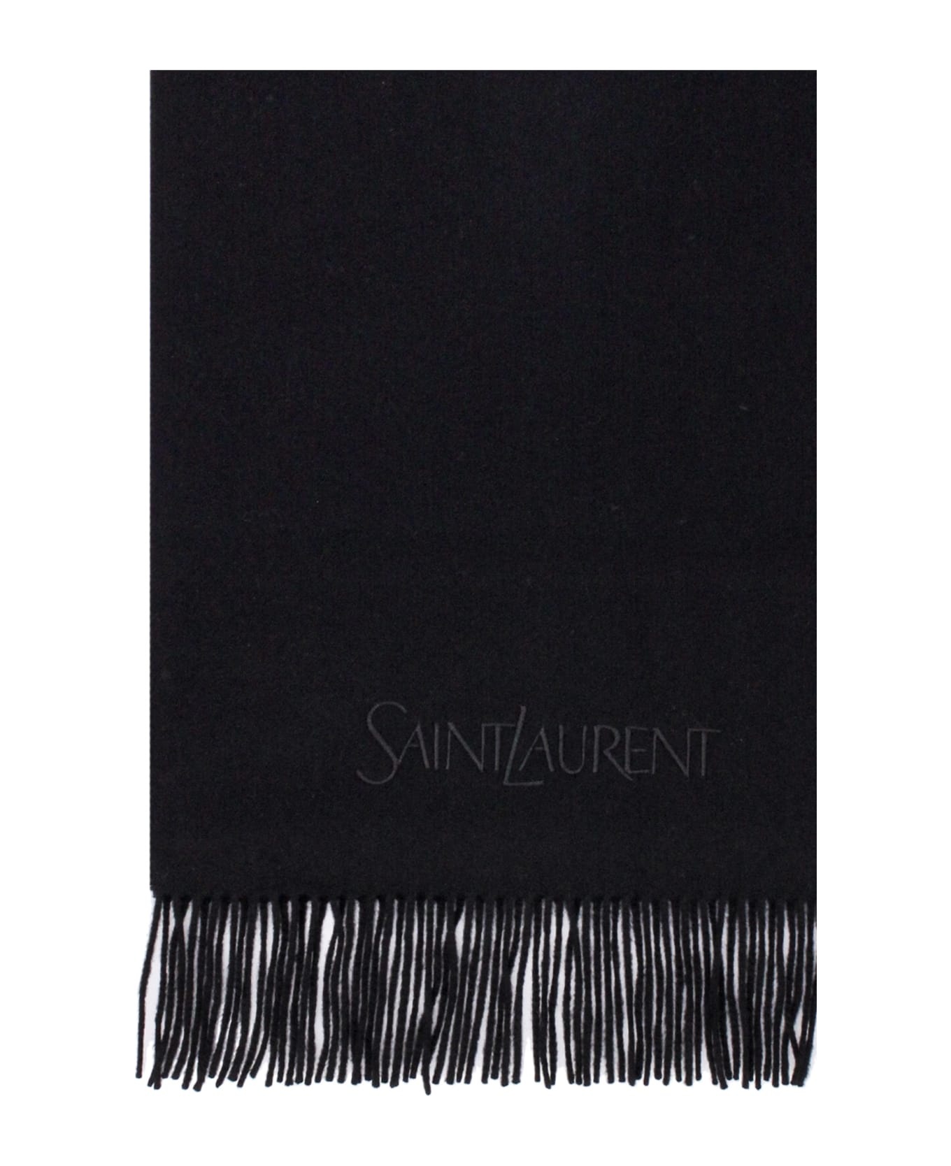 Scarf In Black Cashmere - 2