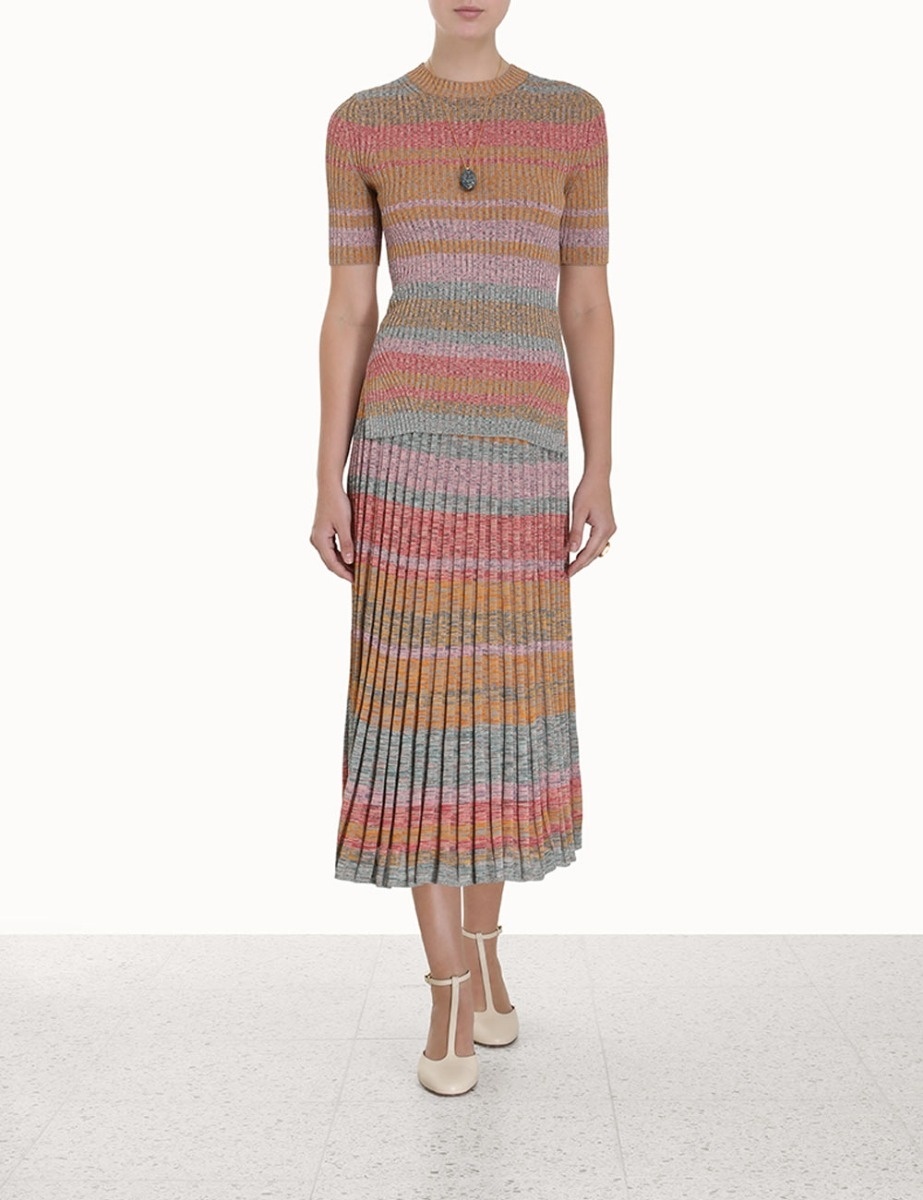 LUMINOSITY MOULINE SKIRT - 2
