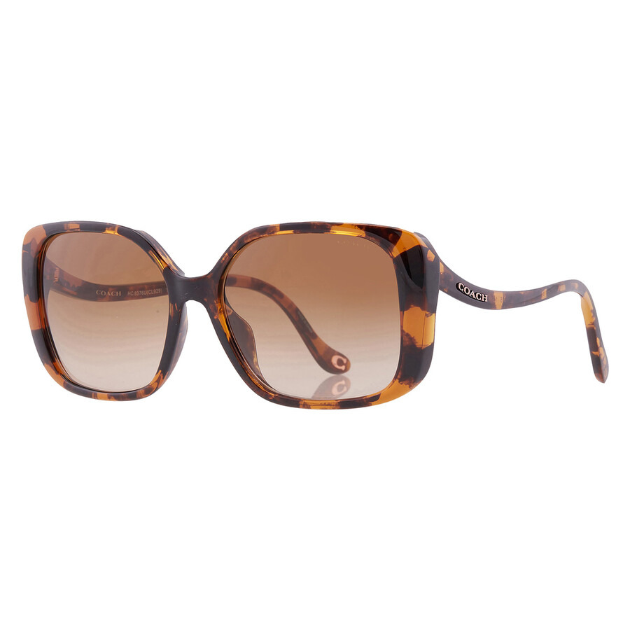 Coach Brown Gradient Square Ladies Sunglasses HC8376U 512013 56 - 2