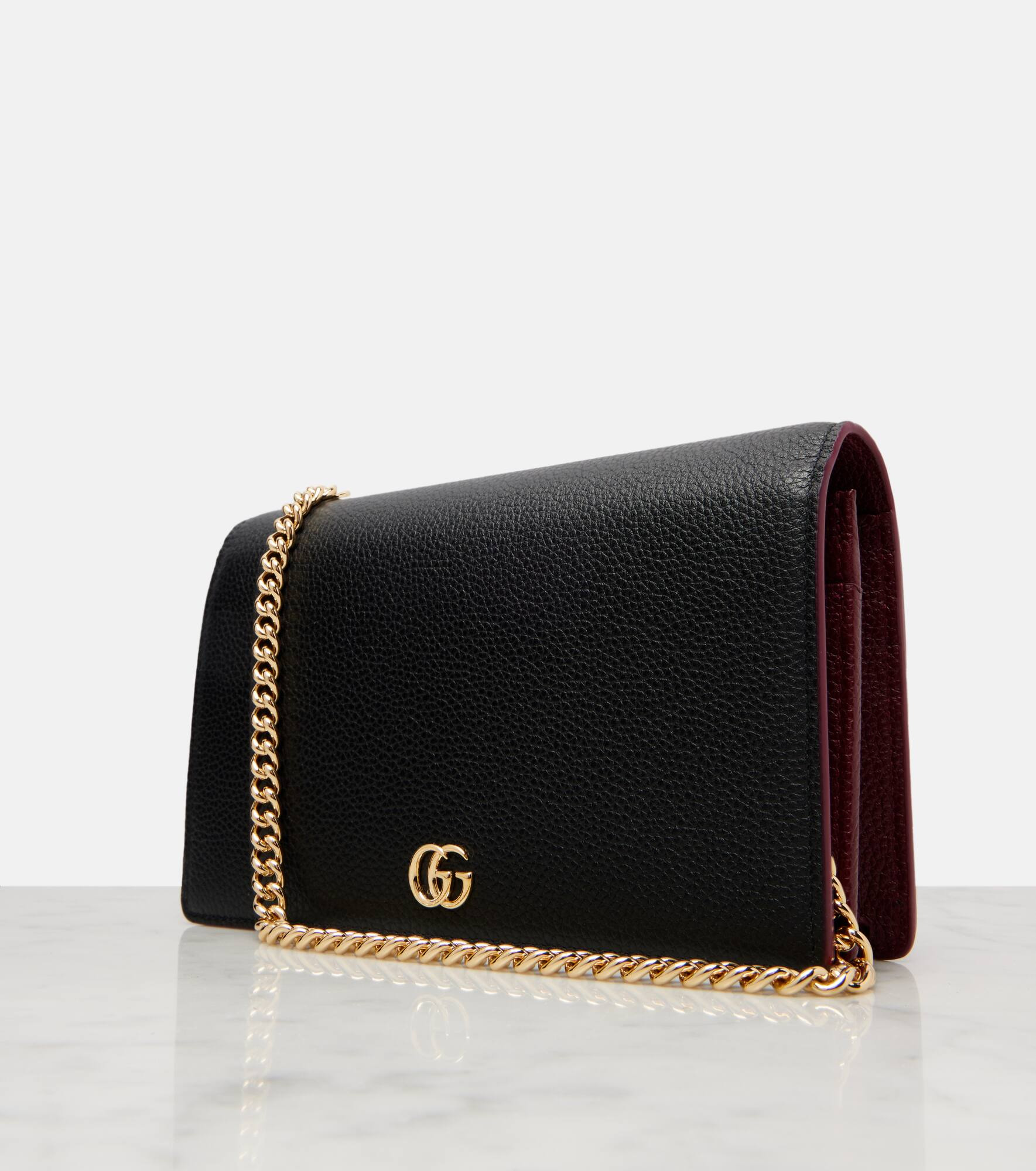 GG Petite Marmont leather wallet on chain - 6
