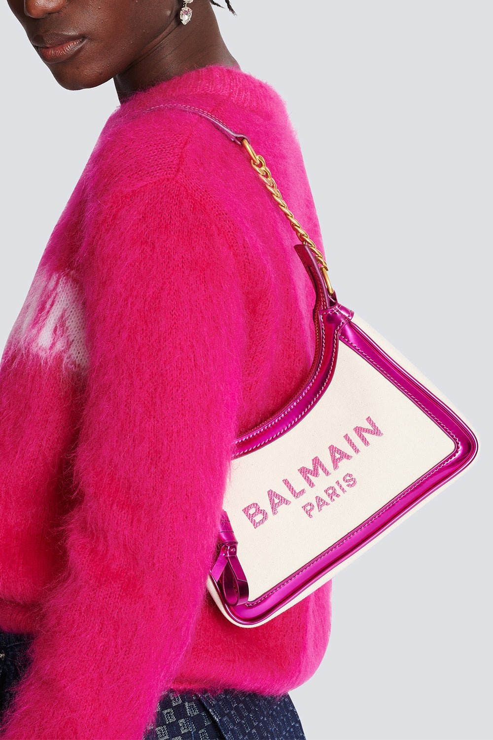 B-Army Shoulder Bag - Fuchsia - 2