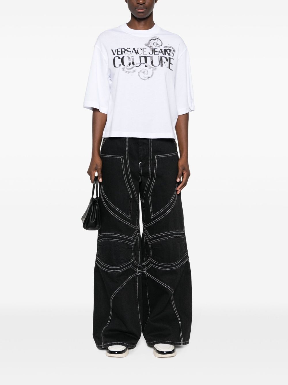 logo-print cotton T-shirt - 2