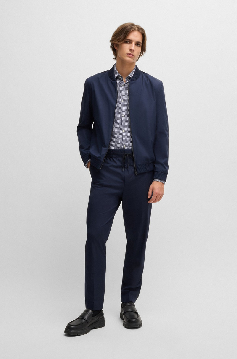 HUGO SLIM-FIT SHIRT IN PRINTED PERFORMANCE-STRETCH JERSEY outlook