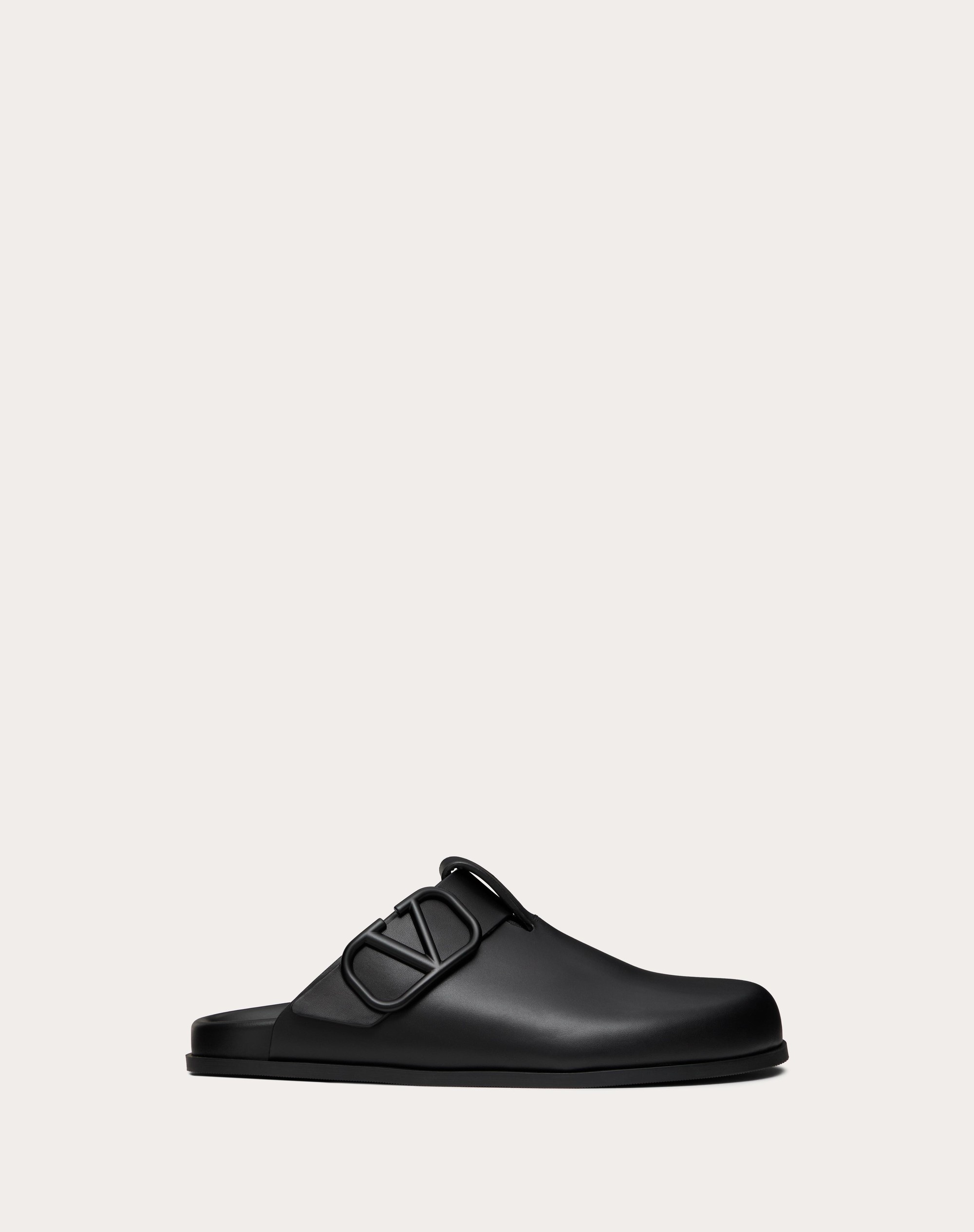 VLOGO SIGNATURE CALFSKIN MULE - 1