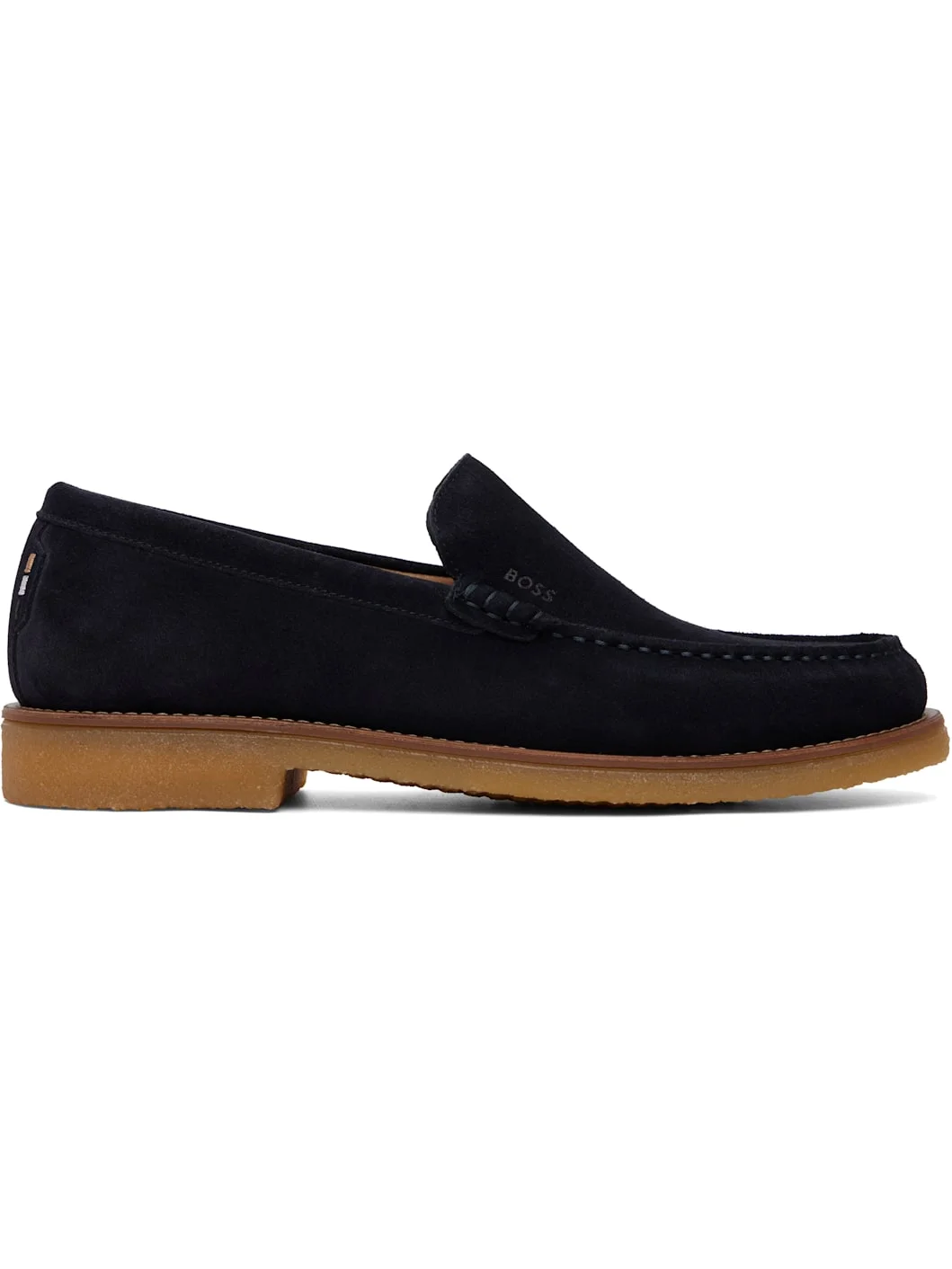 Navy Suede Loafers - 1