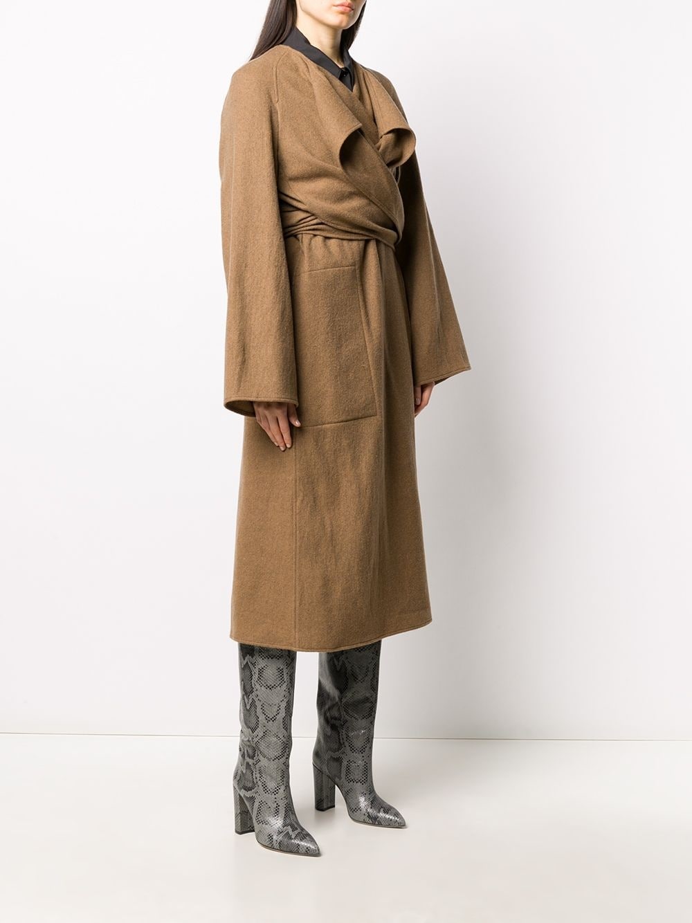 open front midi coat  - 3