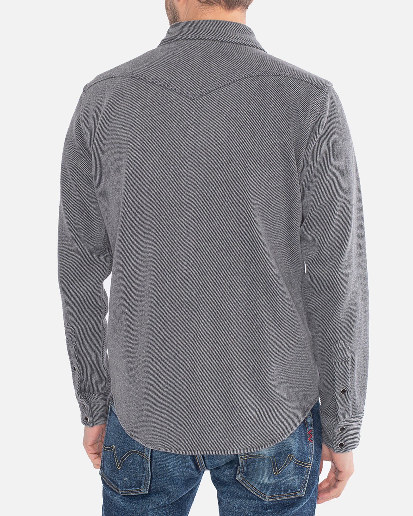 IHSH-254-GRY Kersey Western Shirt - Grey - 3