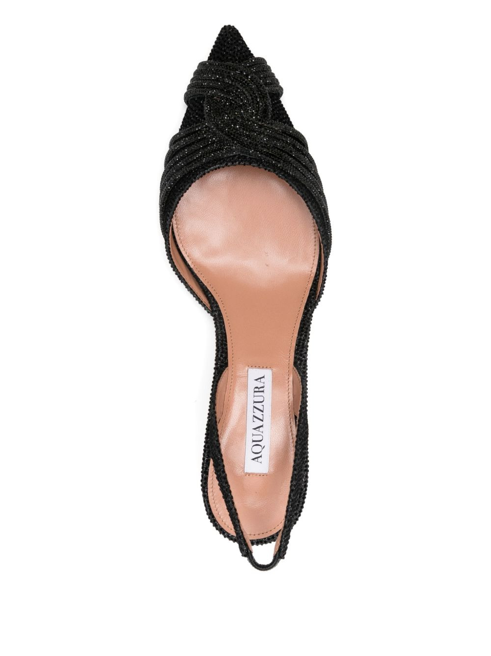 60mm beaded slingback pumps - 4