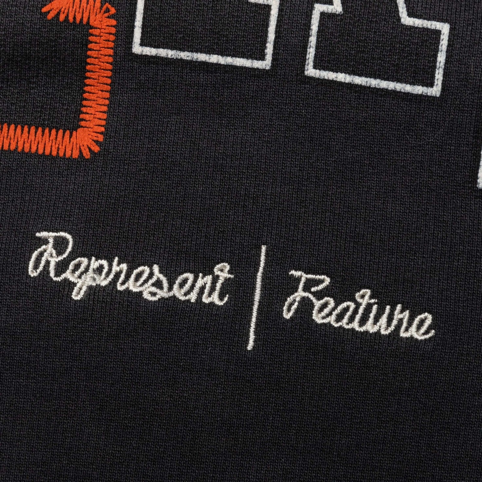 FEATURE X REPRESENT CHAMPIONS HOODIE - STAINED BLACK - 7