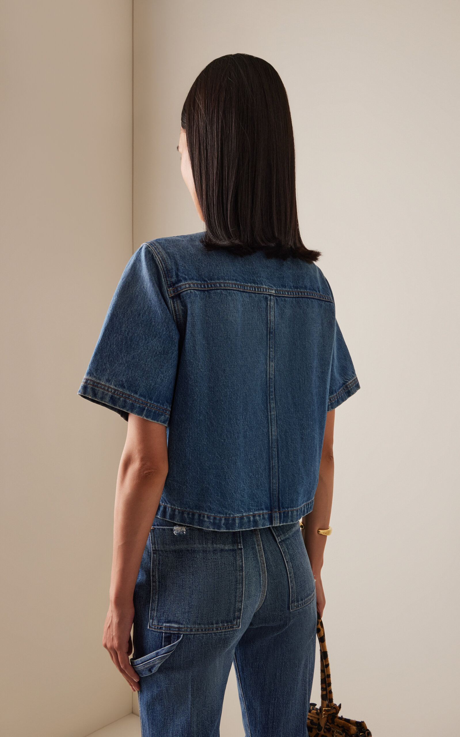 The Serge Cotton Jacket blue - 4
