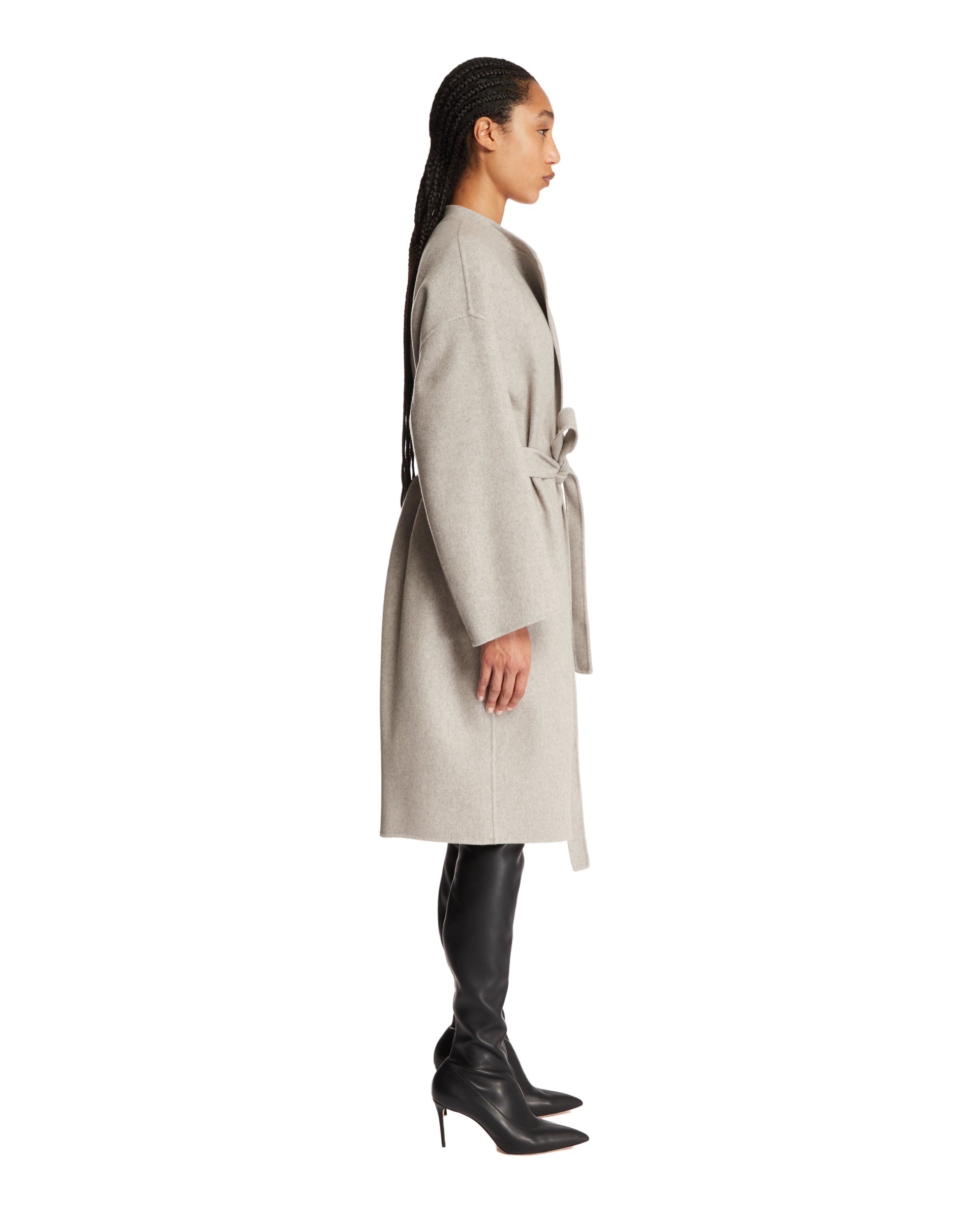 Gray Cashmere Coat - 5