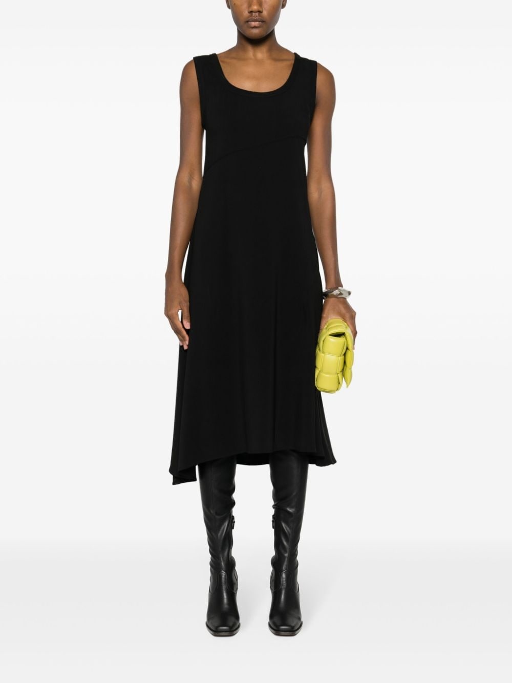 scoop-neck midi dress - 2