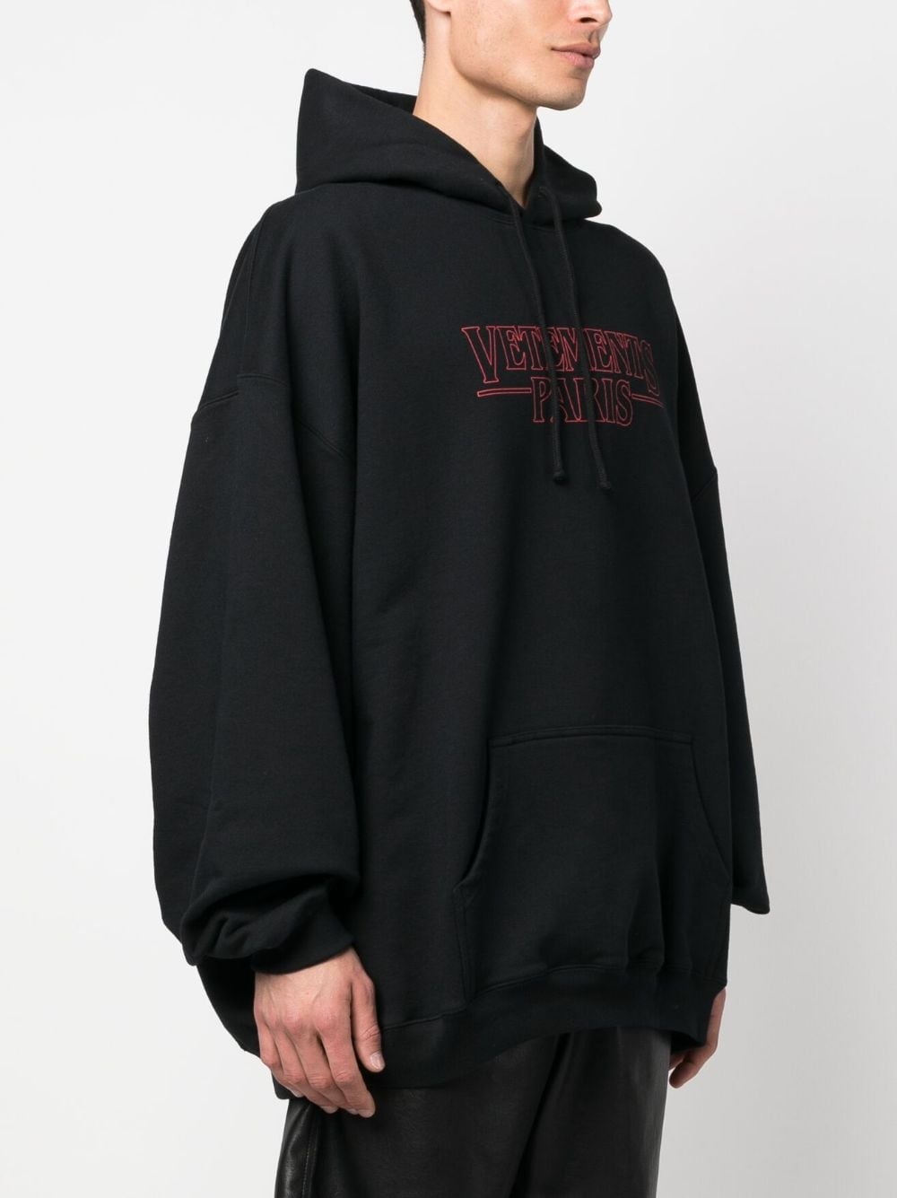 logo-print hoodie - 3