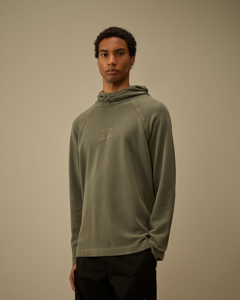 Heavy Piquet Hooded Sweatshirt 3