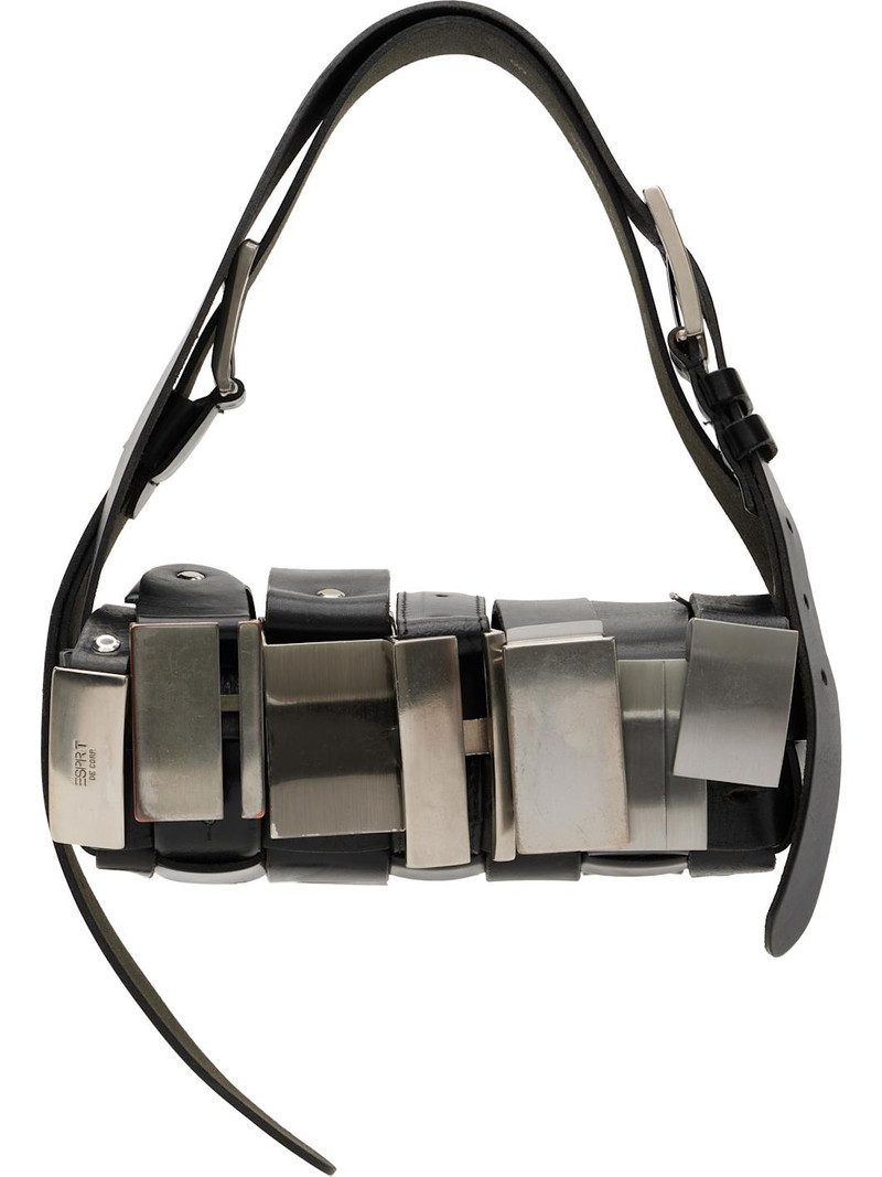 Black Buckle Baguette Bag 1