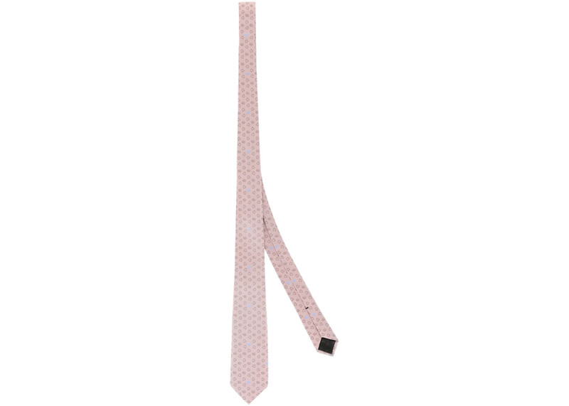 GUCCI Gucci Silk Jacquard Tie Pink Beige outlook