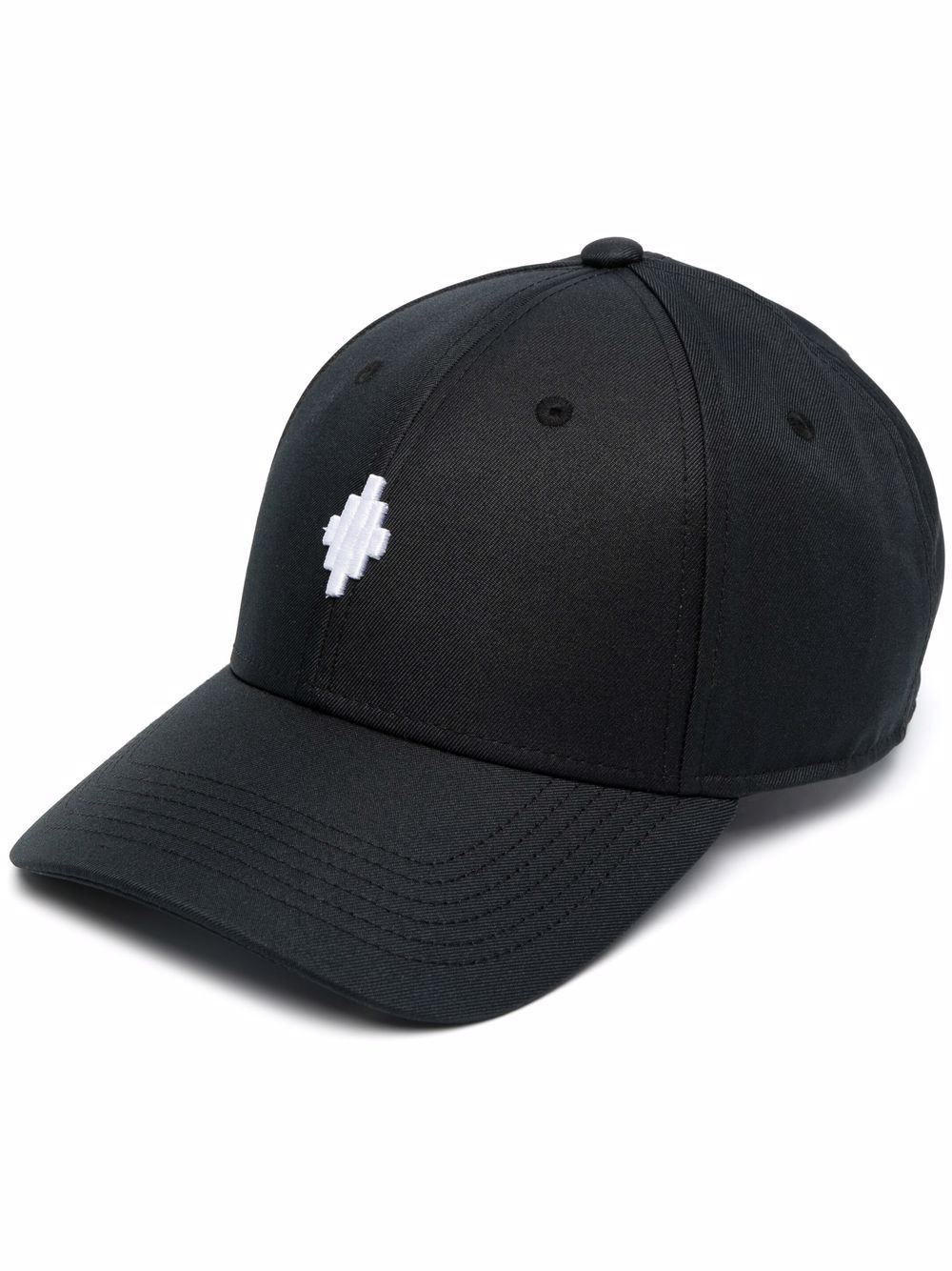 embroidered cross motif baseball cap - 1