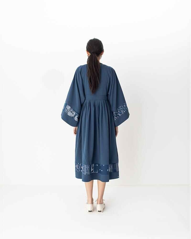 HIPPIE DRESS NAVY - 3