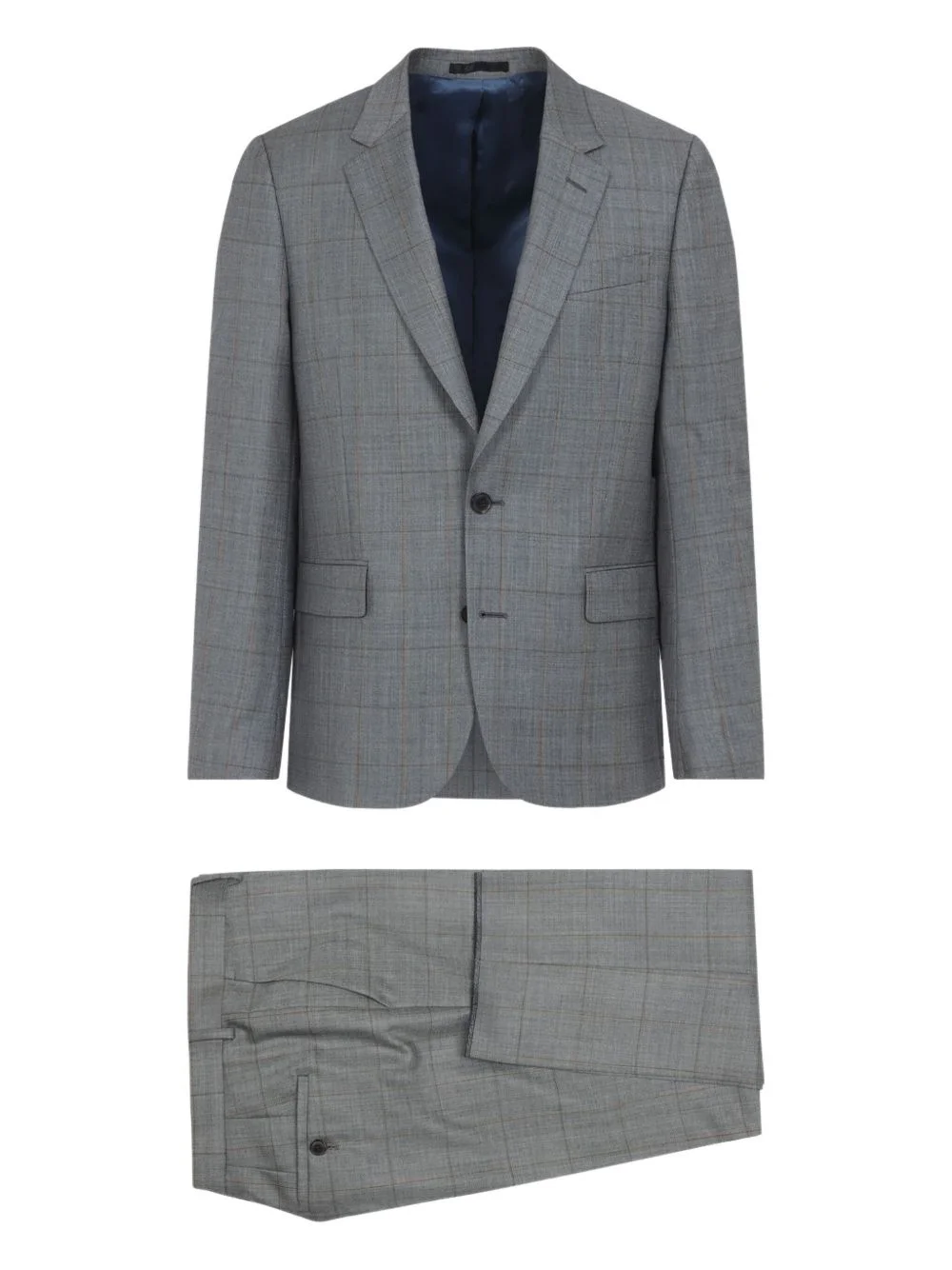wool single-breasted suit - 1