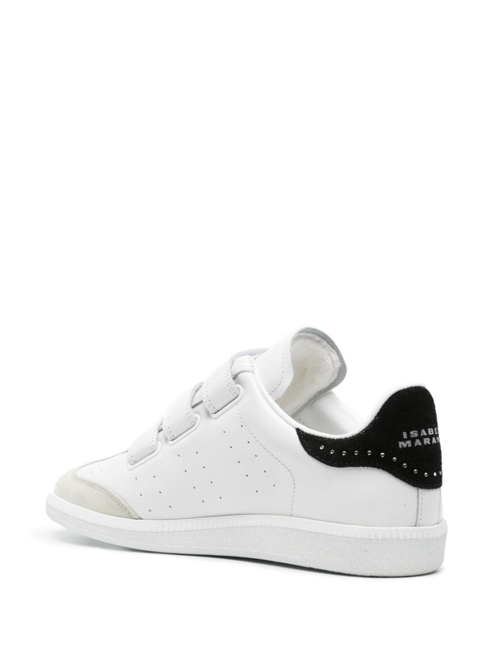 Beth crystal-embellished leather sneakers - 3