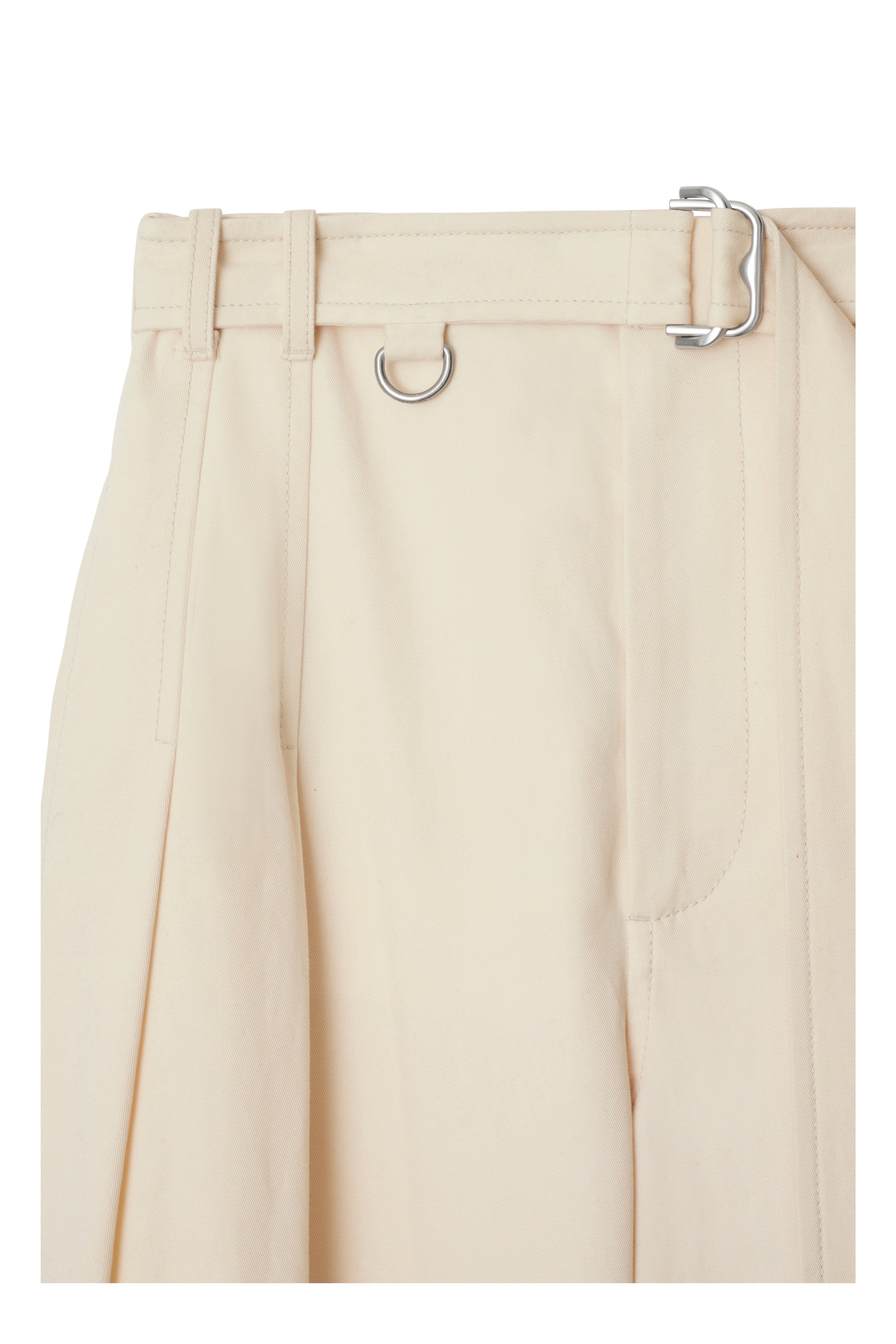 burberry Gabardine Belted Trousers in Lunar at Nordstrom - 5