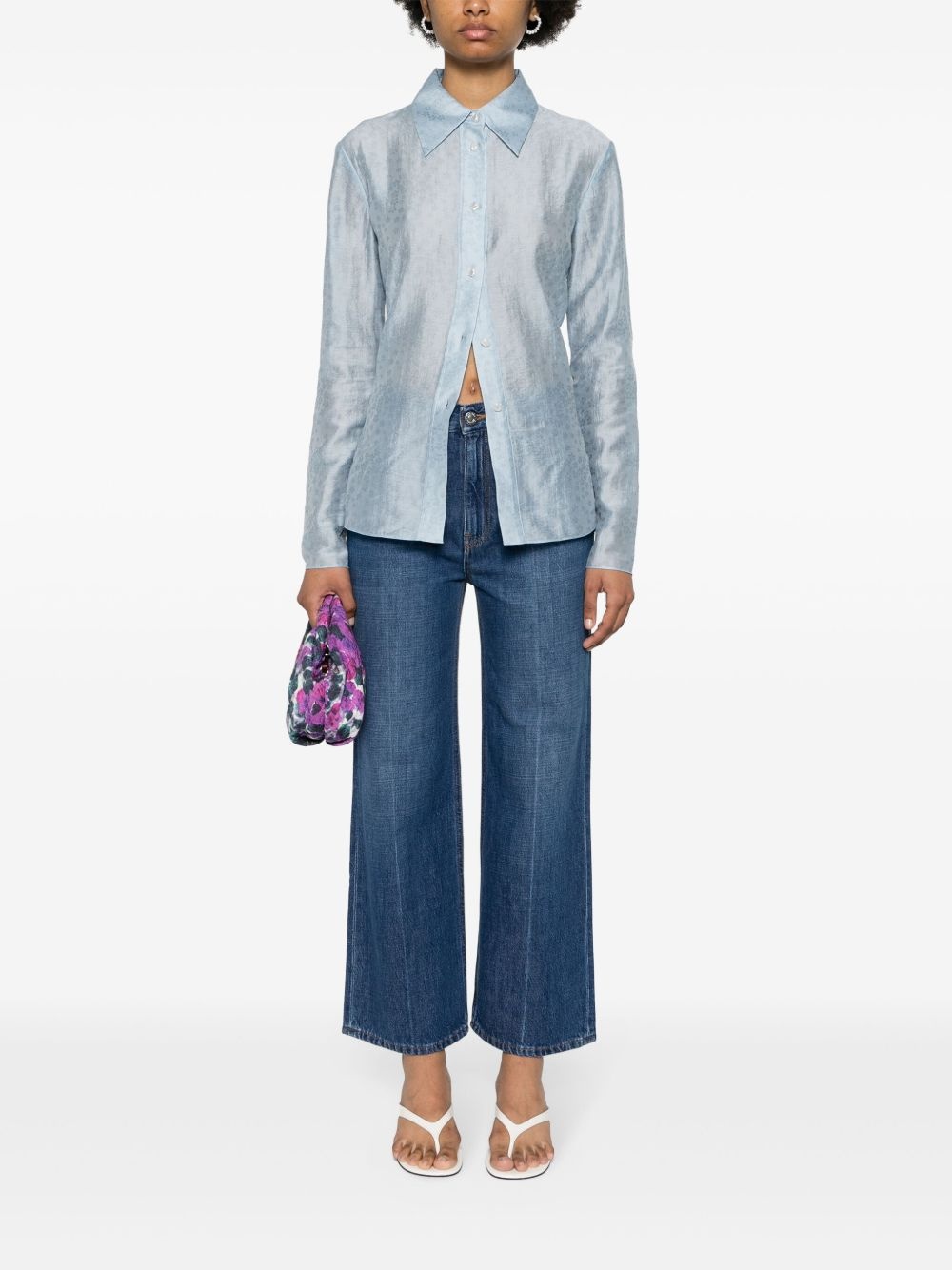 straight-leg cropped jeans - 2