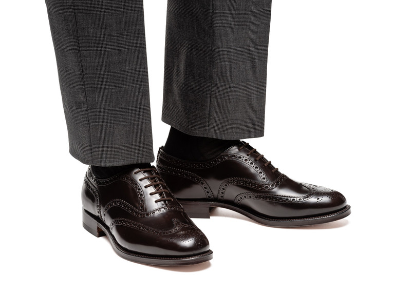 Burwood Polished Binder Oxford Brogue Light ebony 5