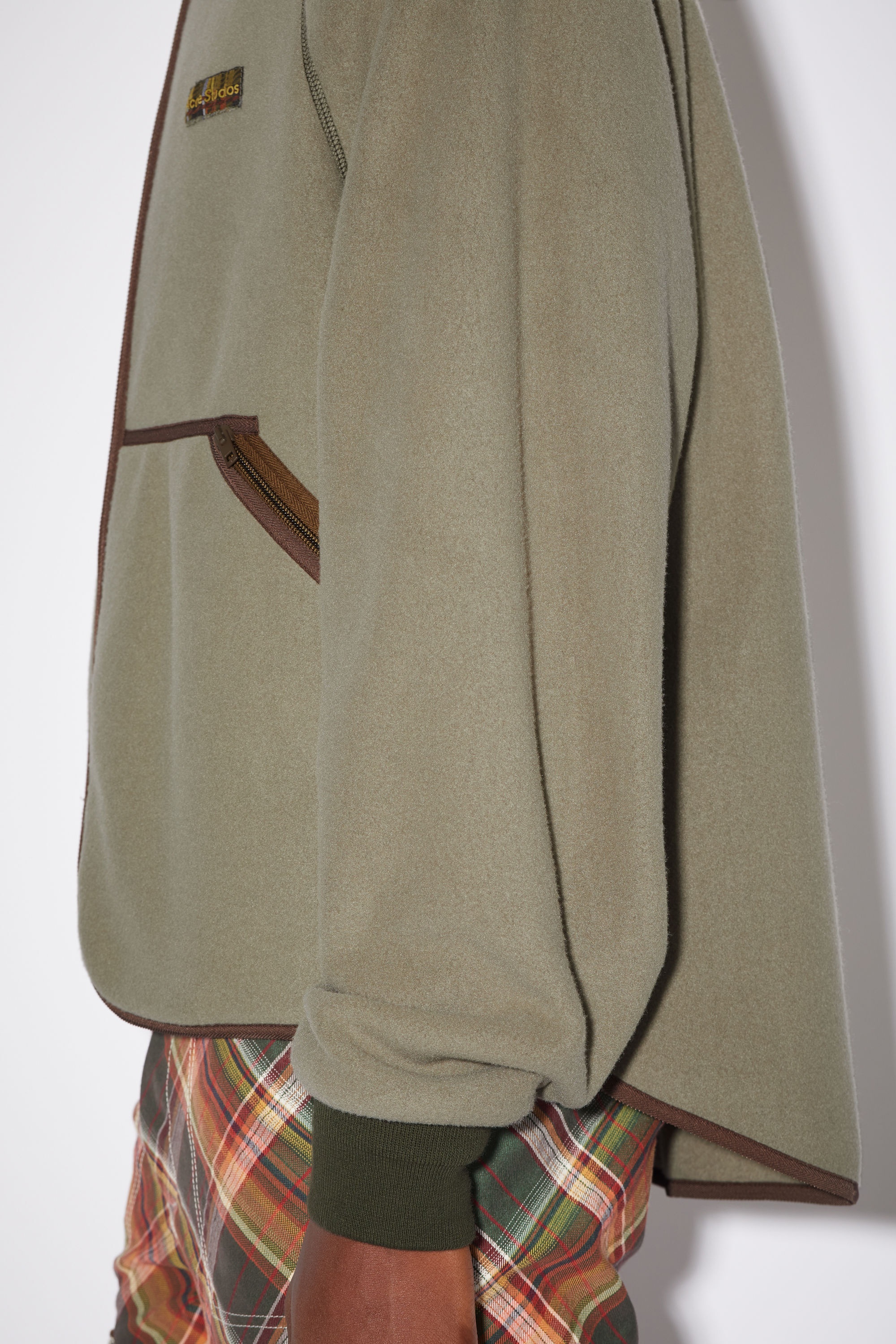 Polar fleece jacket - Khaki green - 5