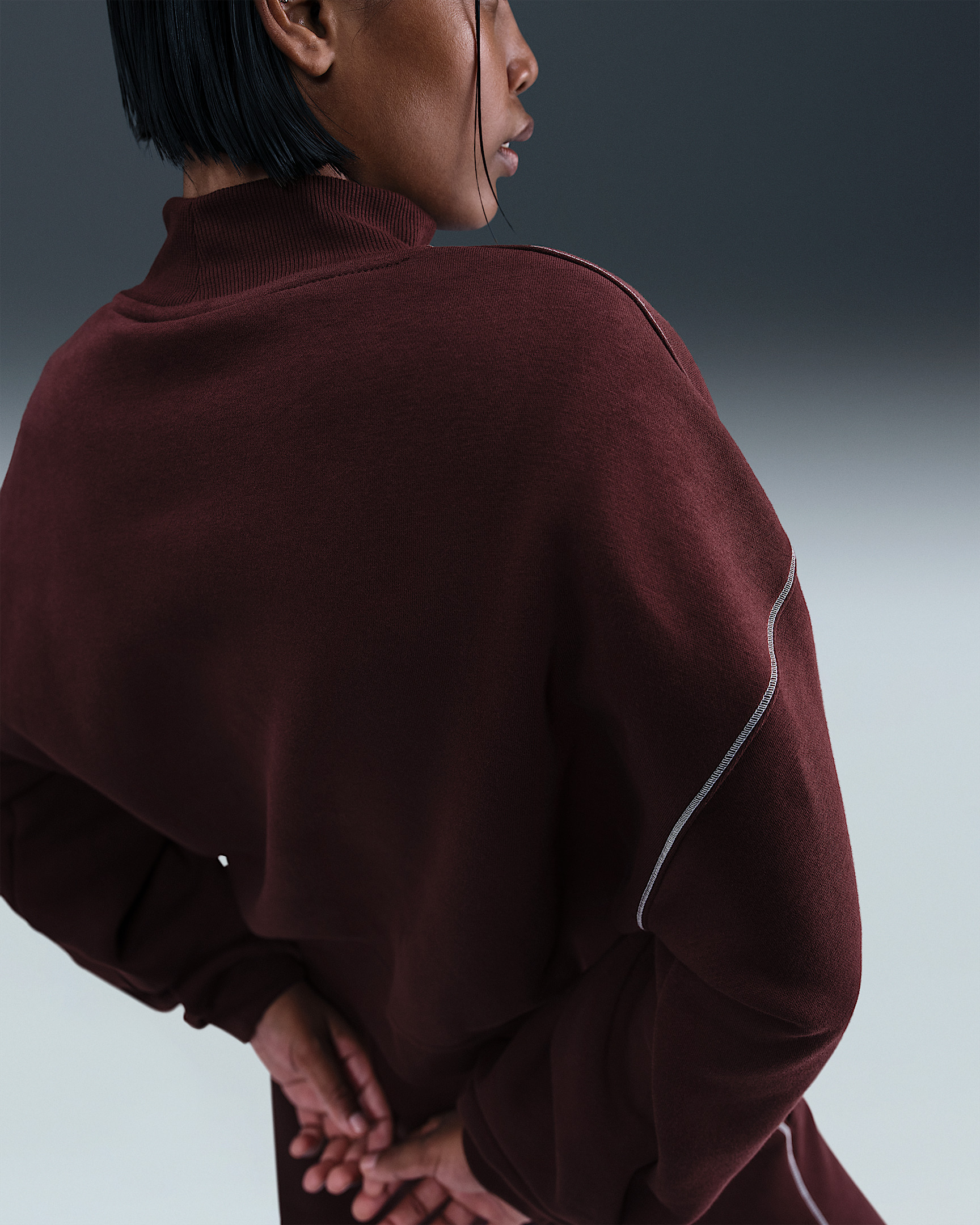 Nike Sportswear Phoenix Fleece Women's Mock-Neck Sweatshirt - 2