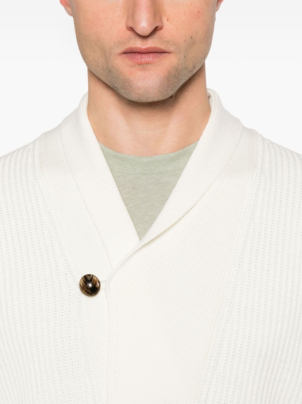 shawl collar sweater - 5