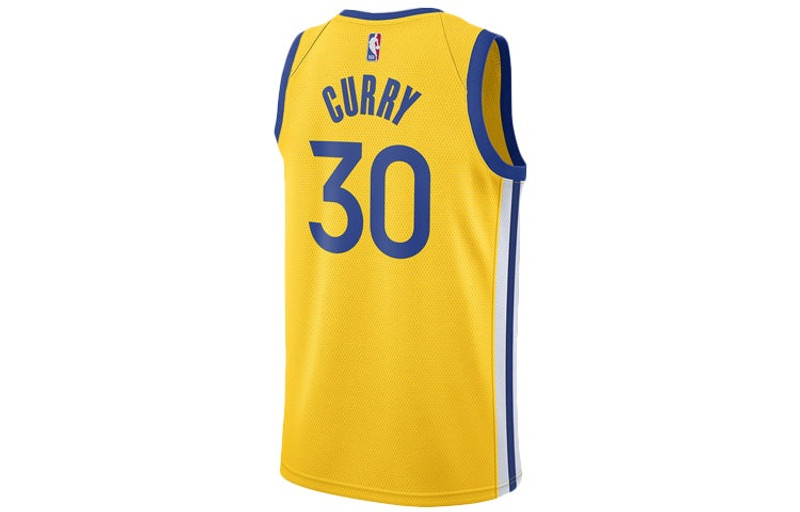 Nike Nike NBA Swingman Jersey SW golden state warriors stephen curry Yellow AT9799-731 outlook